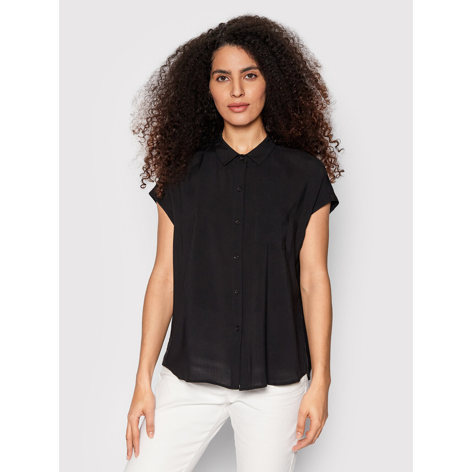 United Colors Of Benetton Cămașă 5SF05QCM5 Negru Regular Fit - Pled.ro