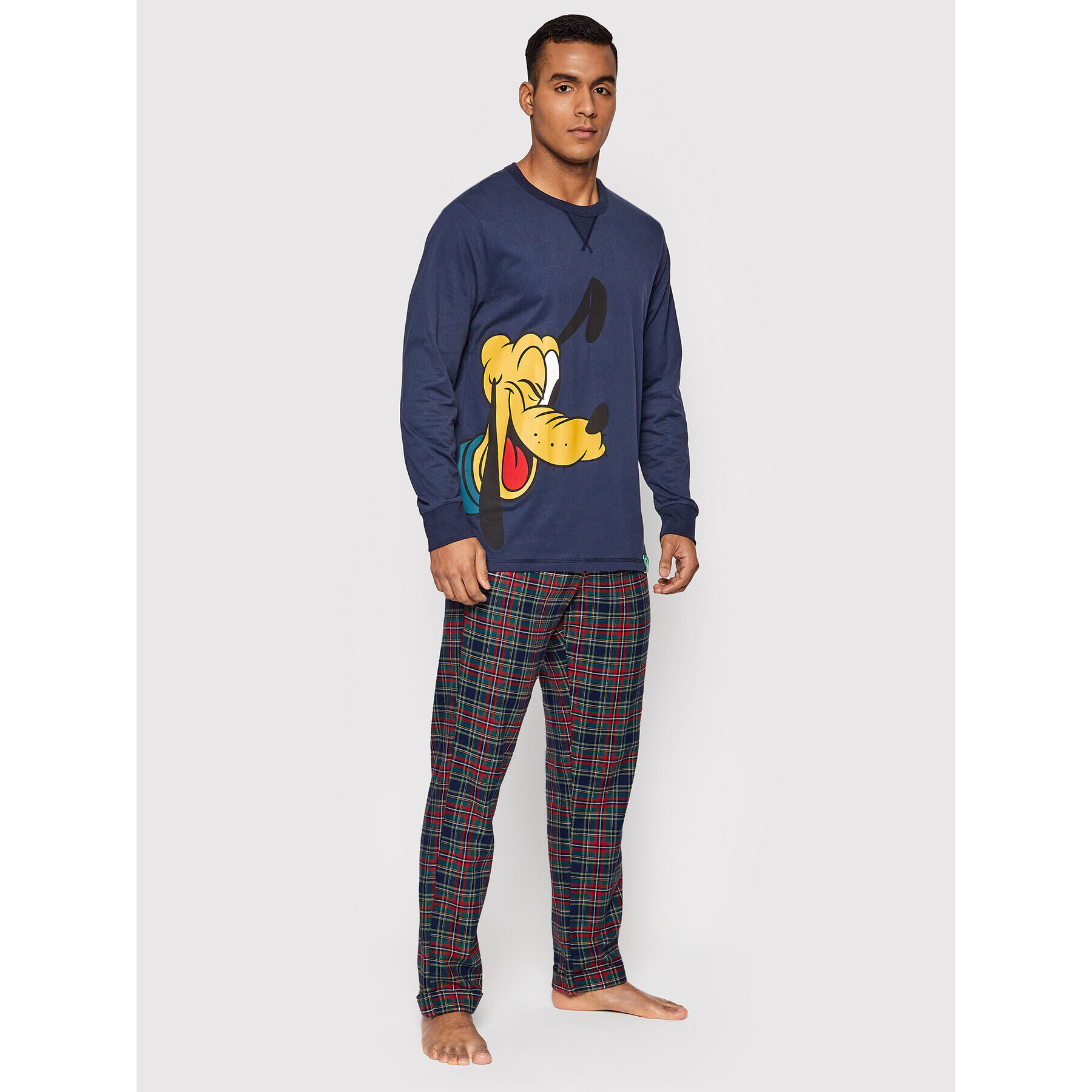 United Colors Of Benetton Cămașă pijama 3VD04M868 Bleumarin Regular Fit - Pled.ro