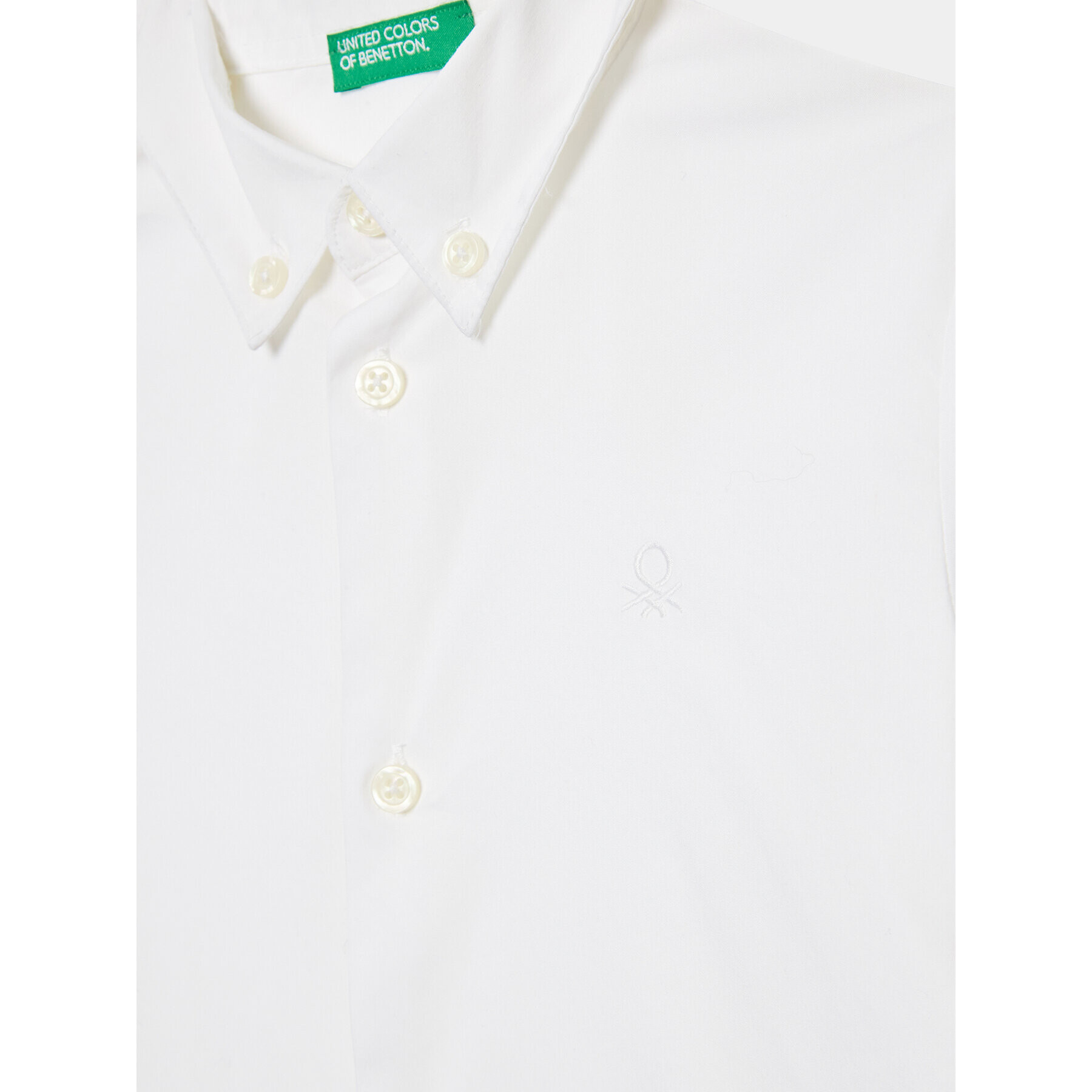 United Colors Of Benetton Cămașă 5AWRCQ01M Alb Regular Fit - Pled.ro