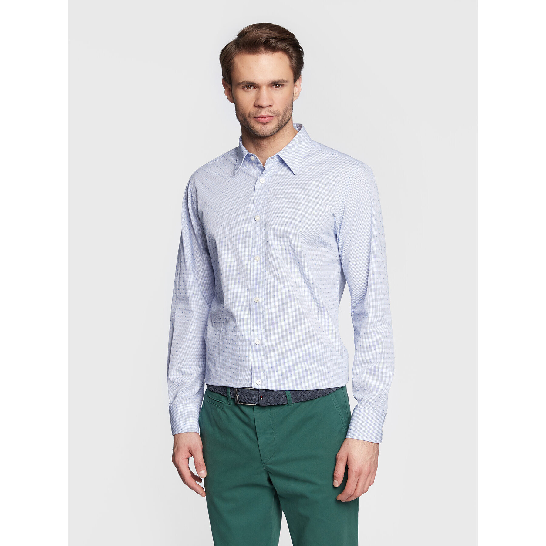 United Colors Of Benetton Cămașă 5WHT5QKN8 Albastru Slim Fit - Pled.ro