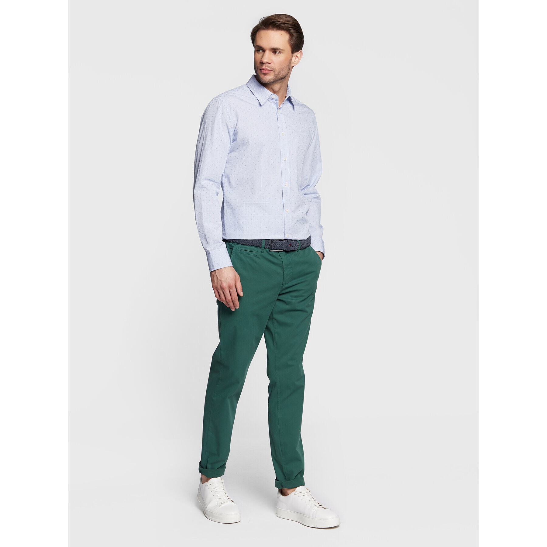 United Colors Of Benetton Cămașă 5WHT5QKN8 Albastru Slim Fit - Pled.ro