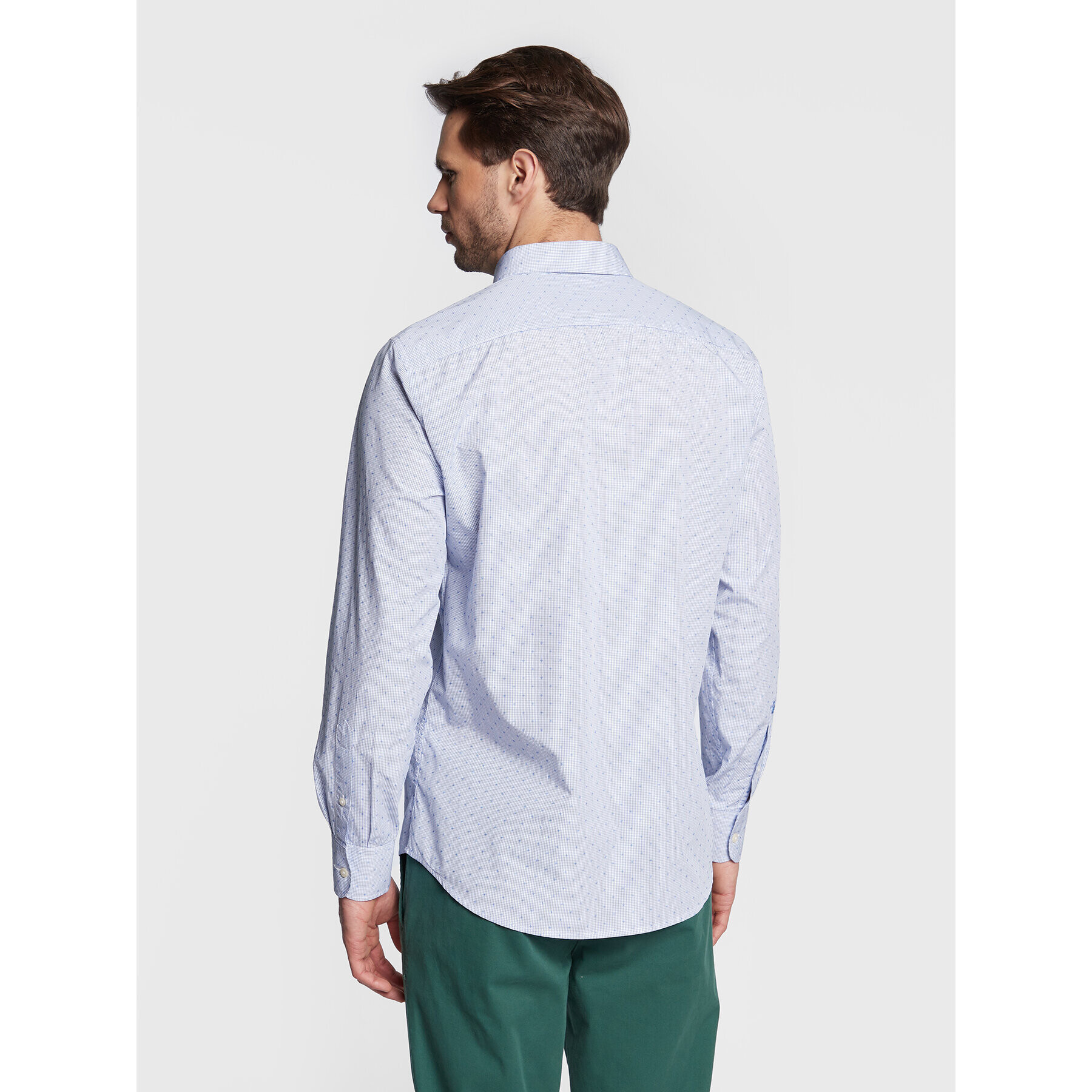 United Colors Of Benetton Cămașă 5WHT5QKN8 Albastru Slim Fit - Pled.ro