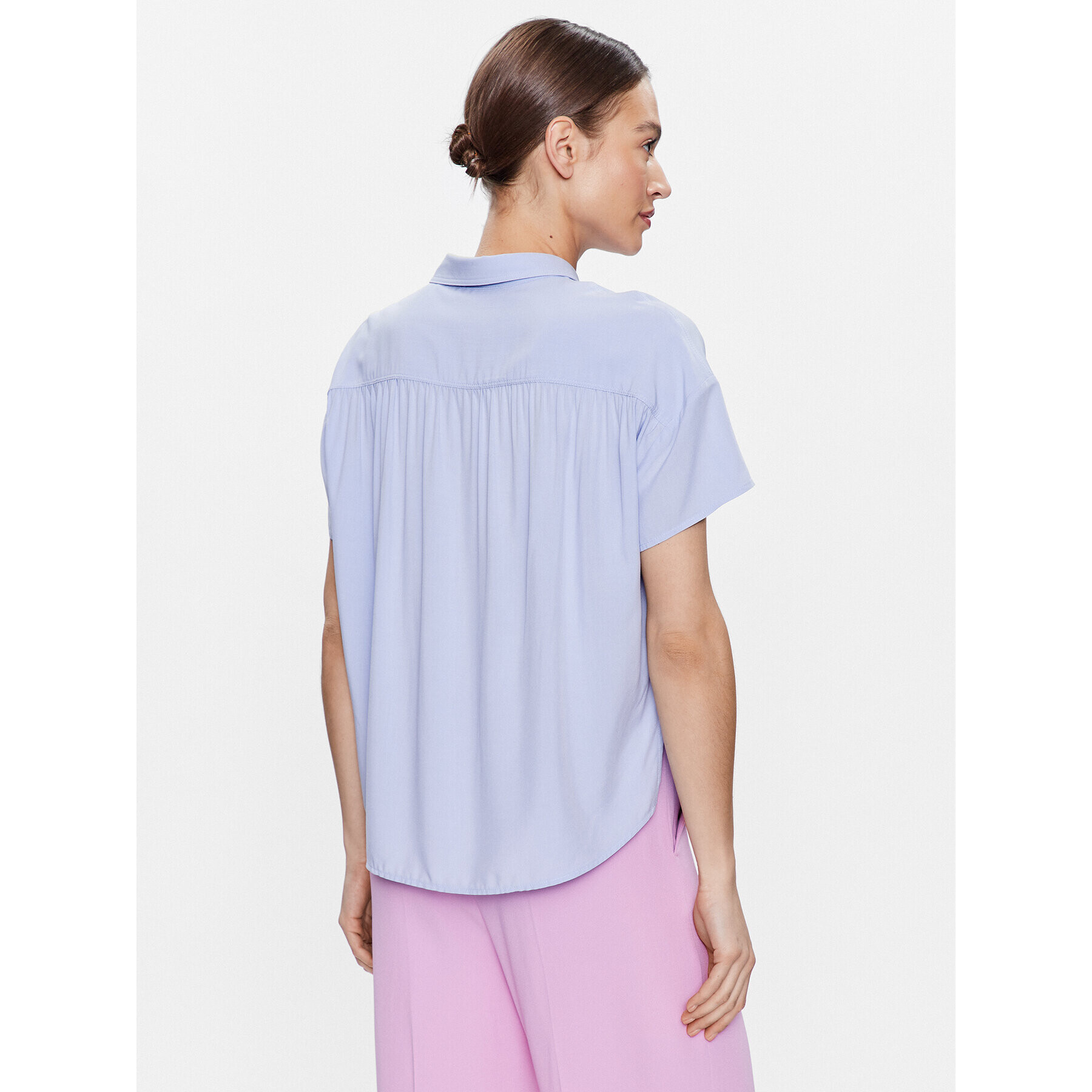 United Colors Of Benetton Cămașă 5WPWDQ01M Violet Boxy Fit - Pled.ro