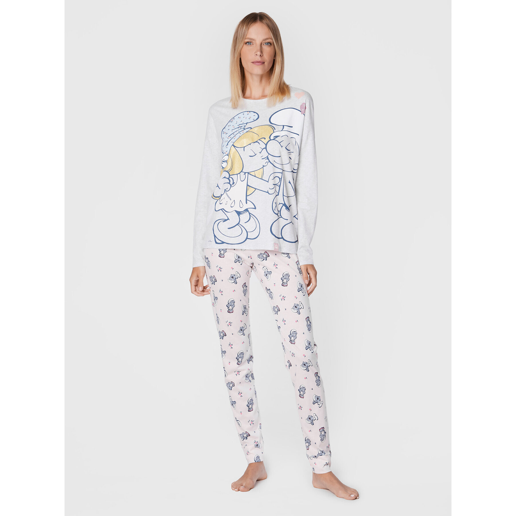 United Colors Of Benetton Cămașă pijama 3VD03M021 Gri Regular Fit - Pled.ro