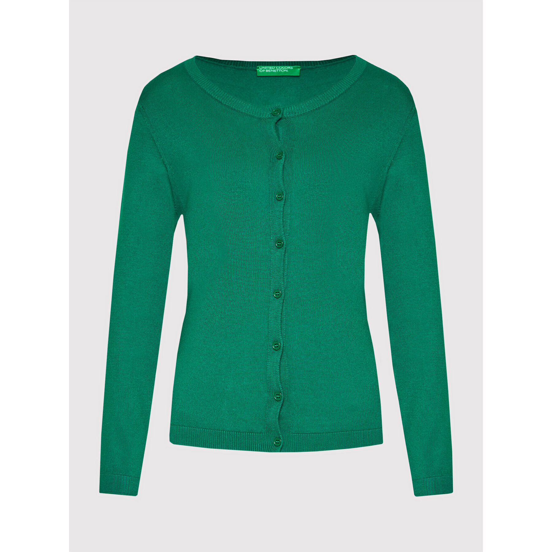 United Colors Of Benetton Cardigan 102MD5592 Verde Regular Fit - Pled.ro