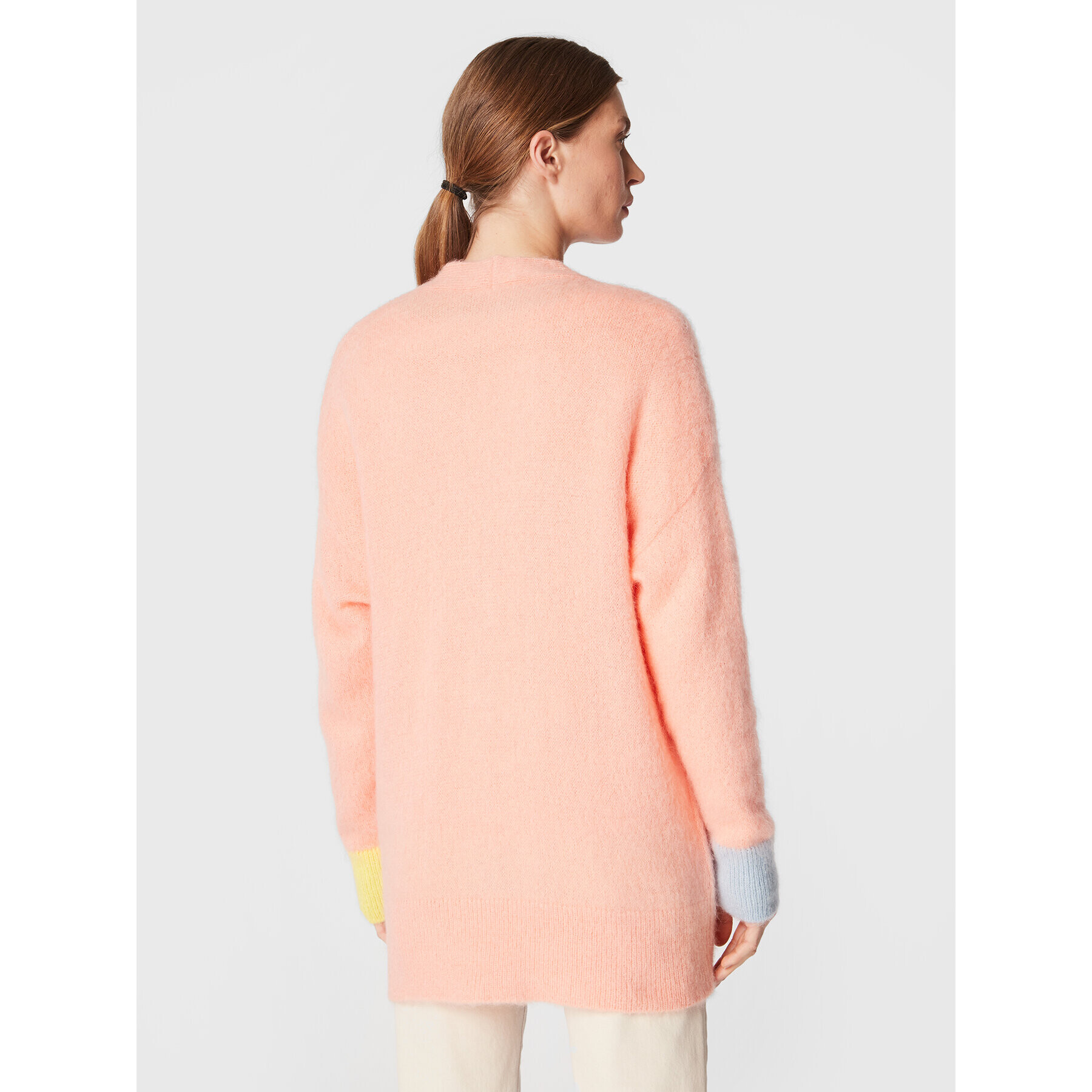 United Colors Of Benetton Cardigan 1042E601A Portocaliu Oversize - Pled.ro