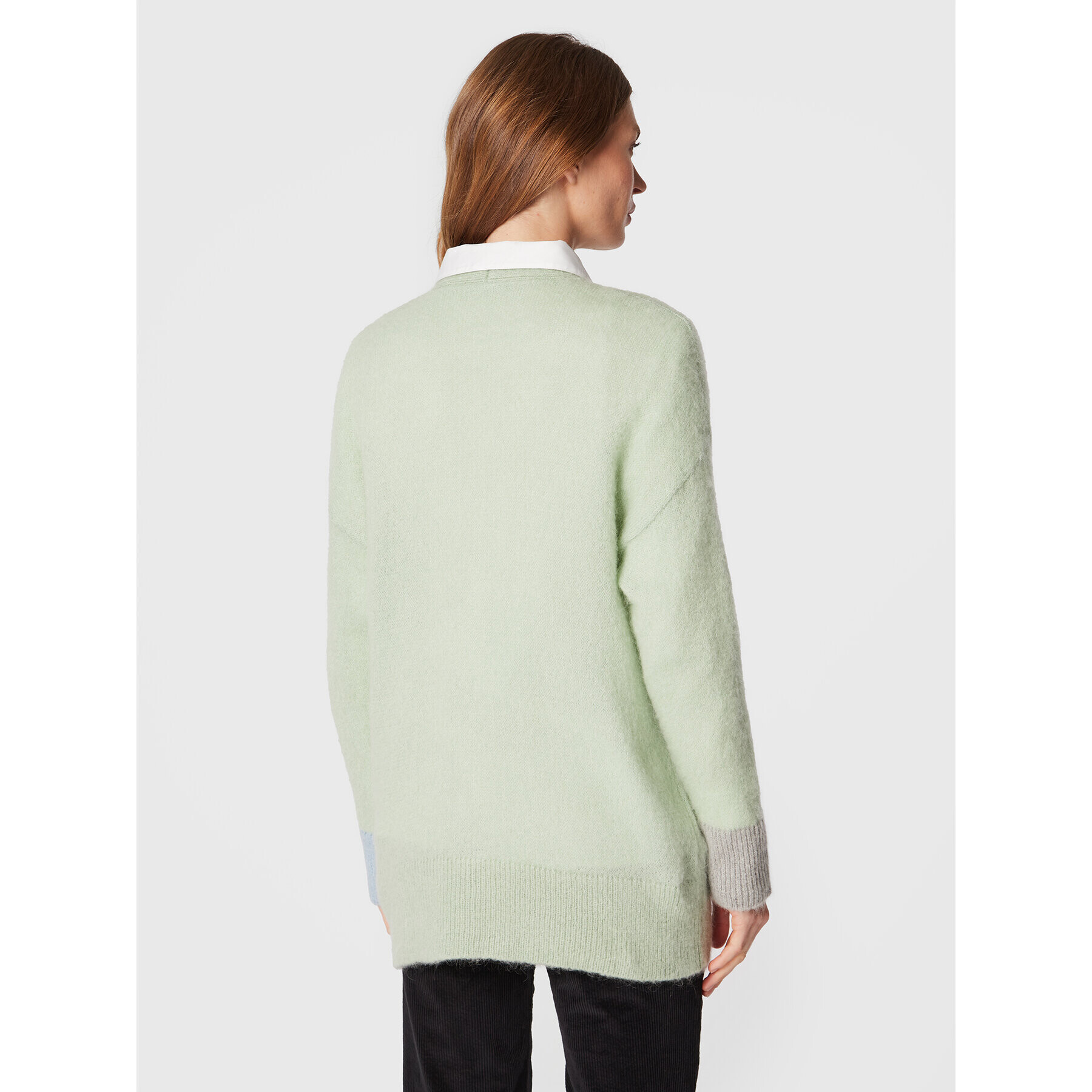 United Colors Of Benetton Cardigan 1042E601A Verde Relaxed Fit - Pled.ro