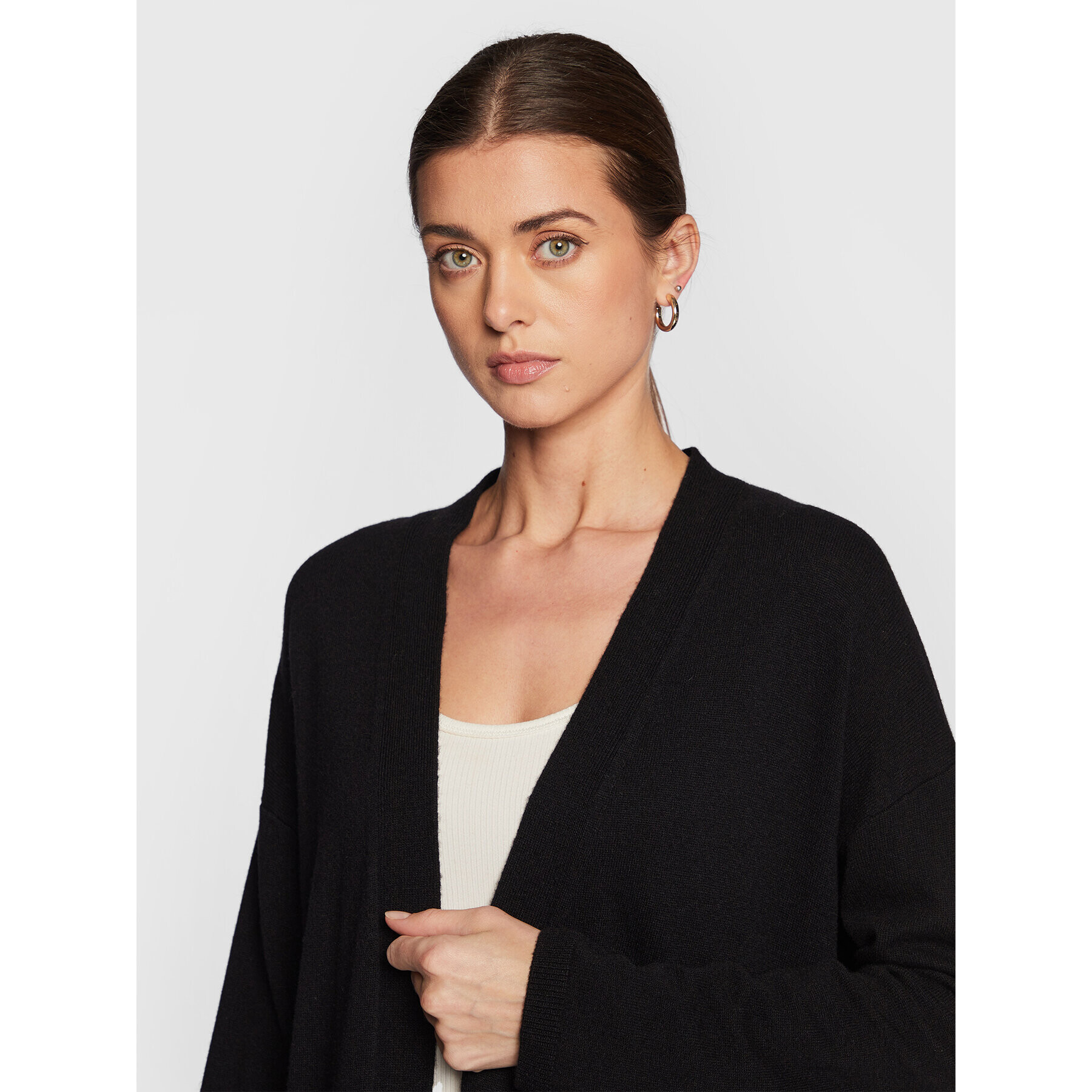 United Colors Of Benetton Cardigan 1044D600W Negru Regular Fit - Pled.ro