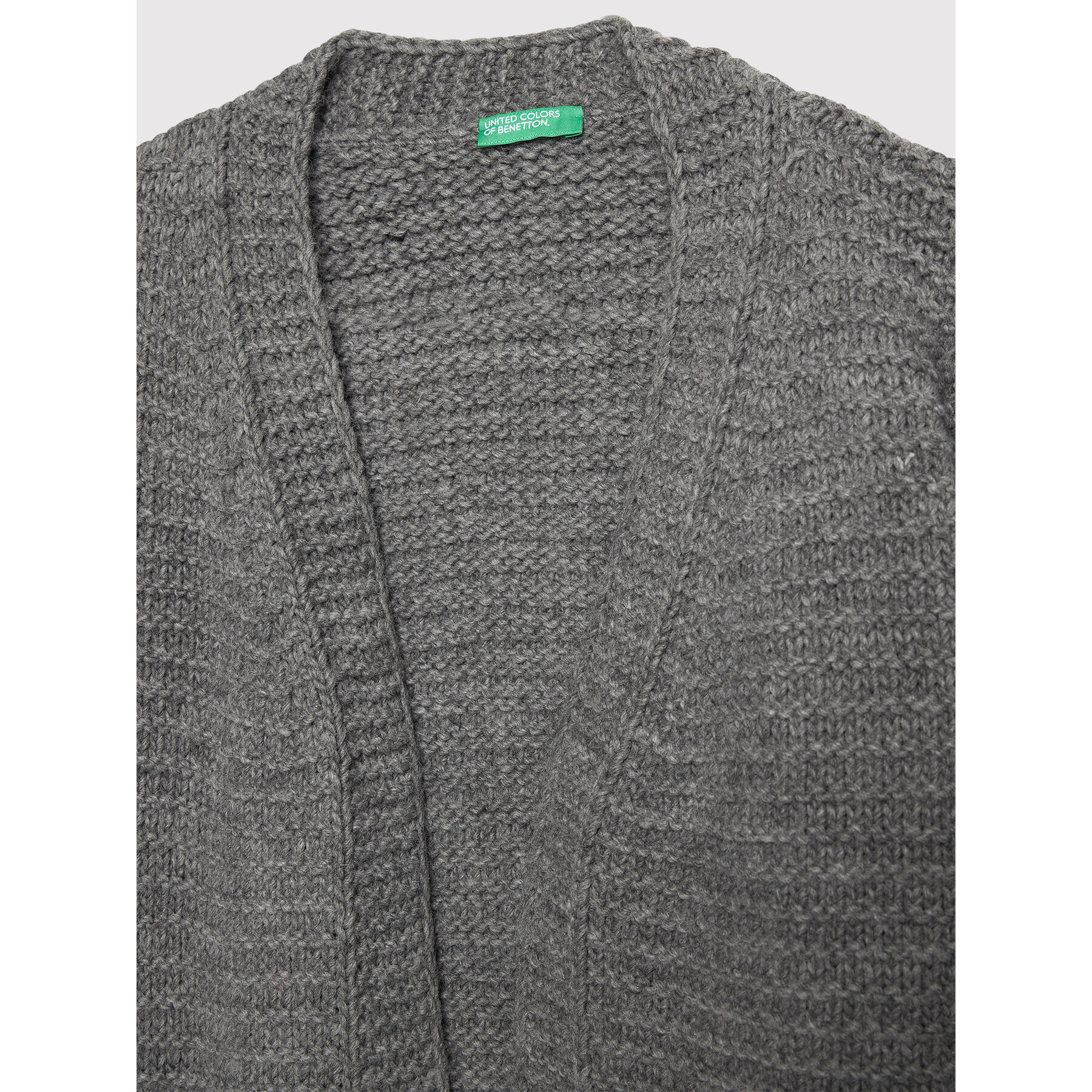 United Colors Of Benetton Cardigan 1087C6316 Gri Regular Fit - Pled.ro