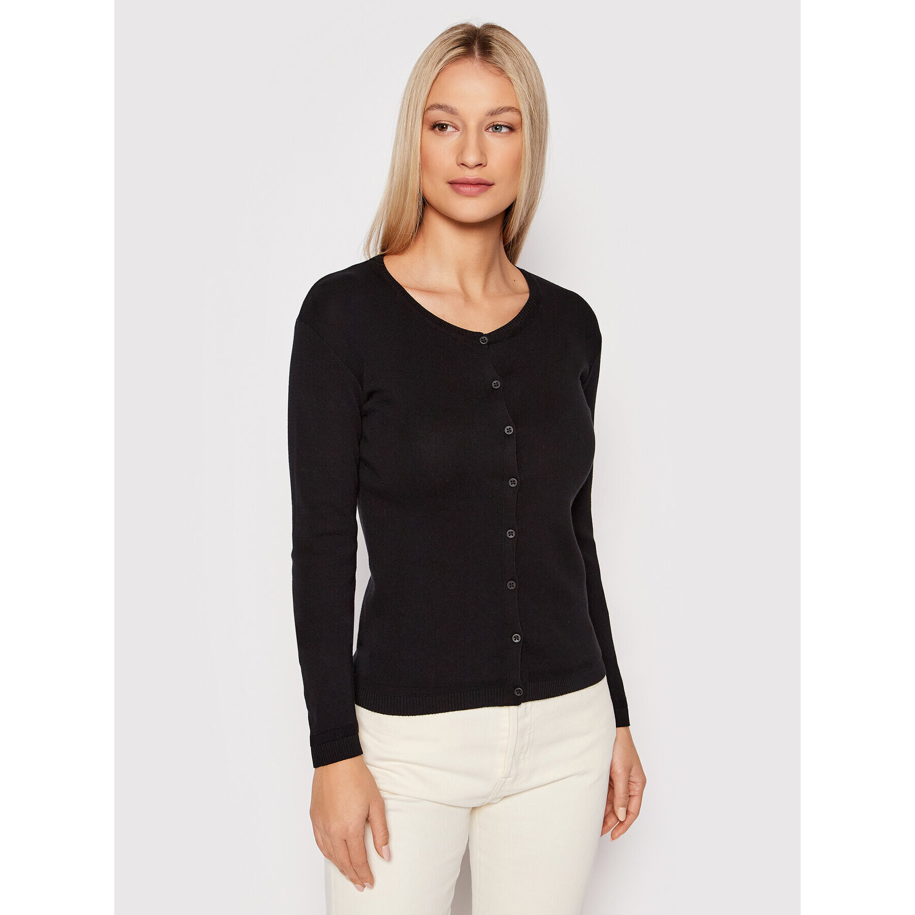 United Colors Of Benetton Cardigan 1091D5558 Negru Regular Fit - Pled.ro