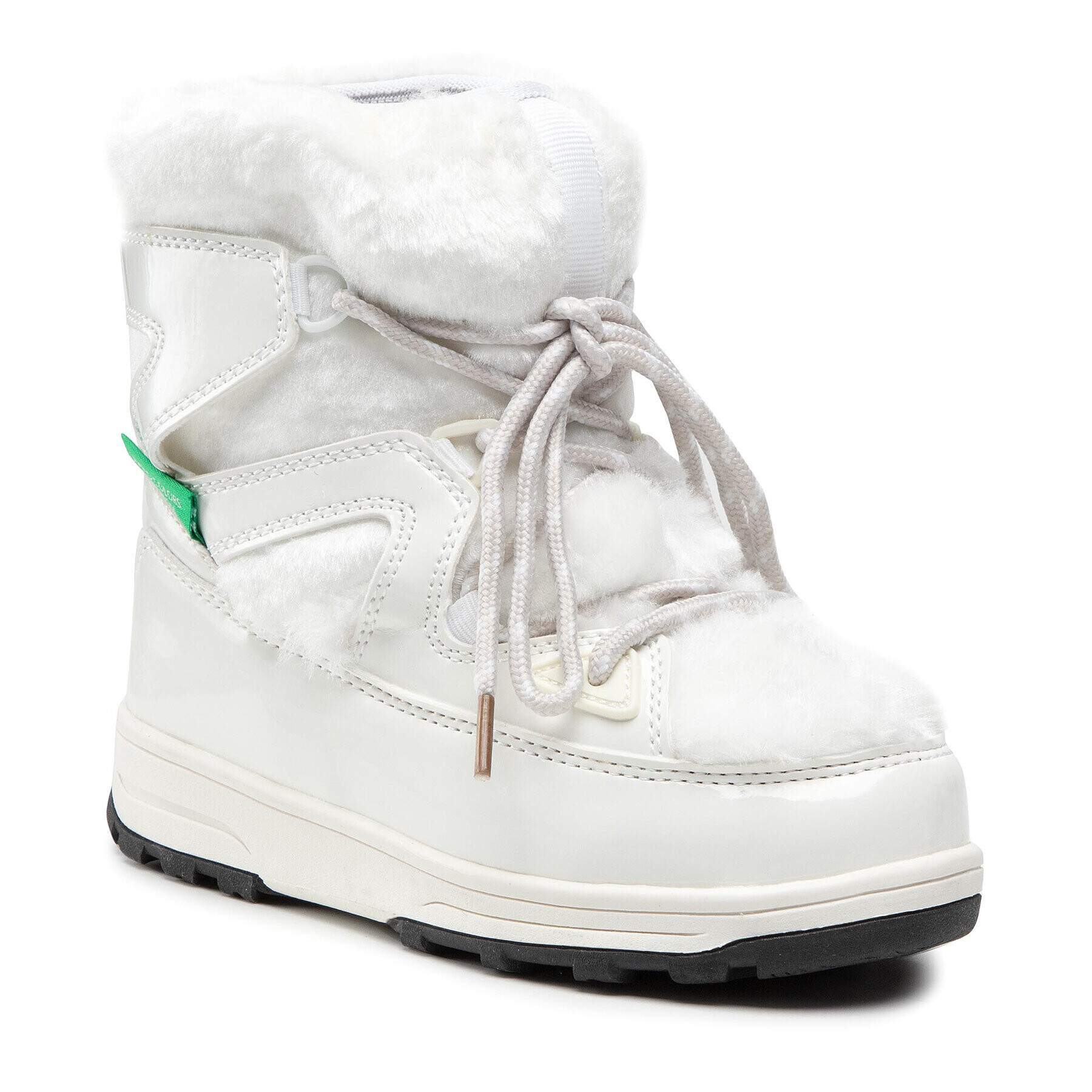 United Colors Of Benetton Cizme de zăpadă Visor Fur BTK128516 Alb - Pled.ro