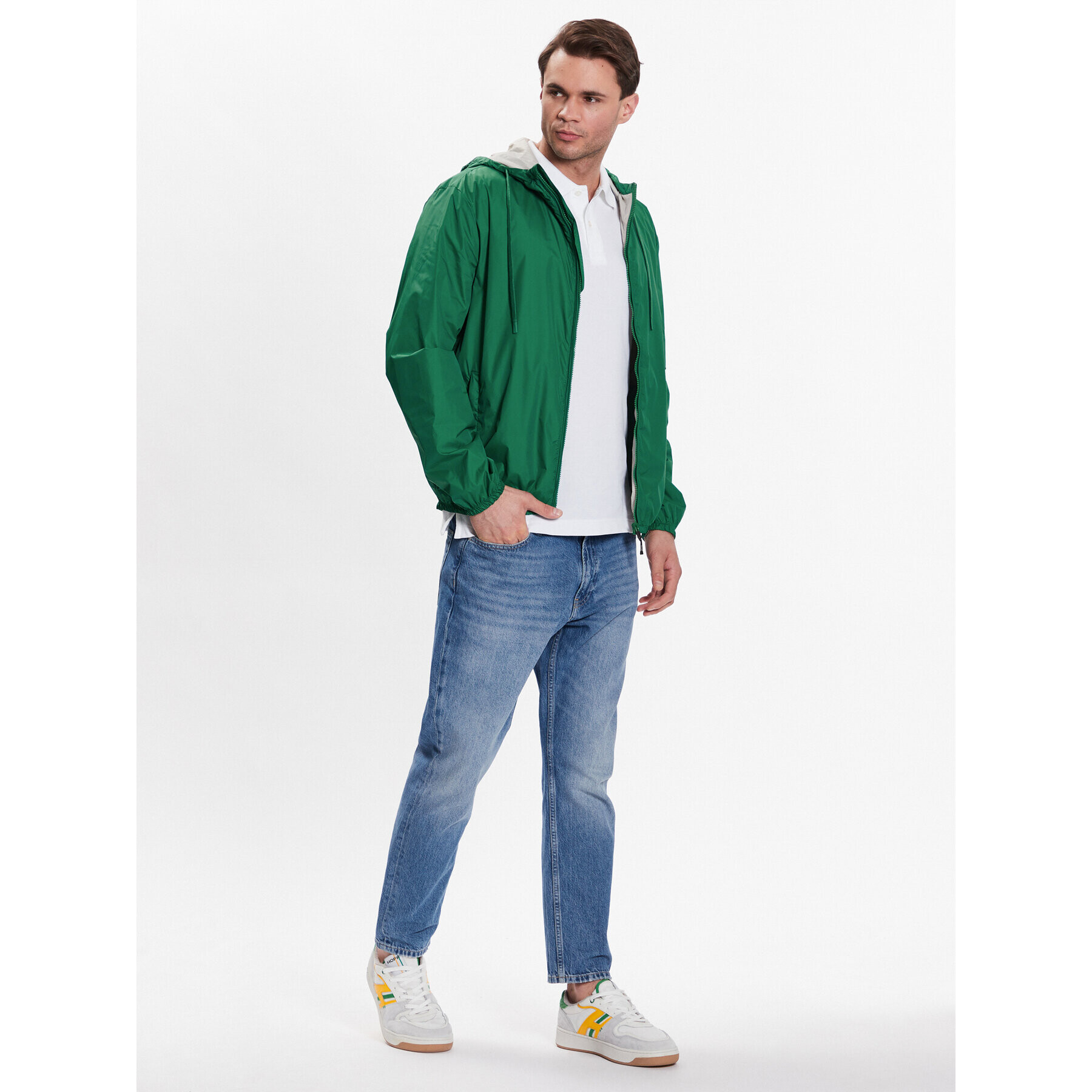 United Colors Of Benetton Geacă 2VDWUN01X Verde Regular Fit - Pled.ro