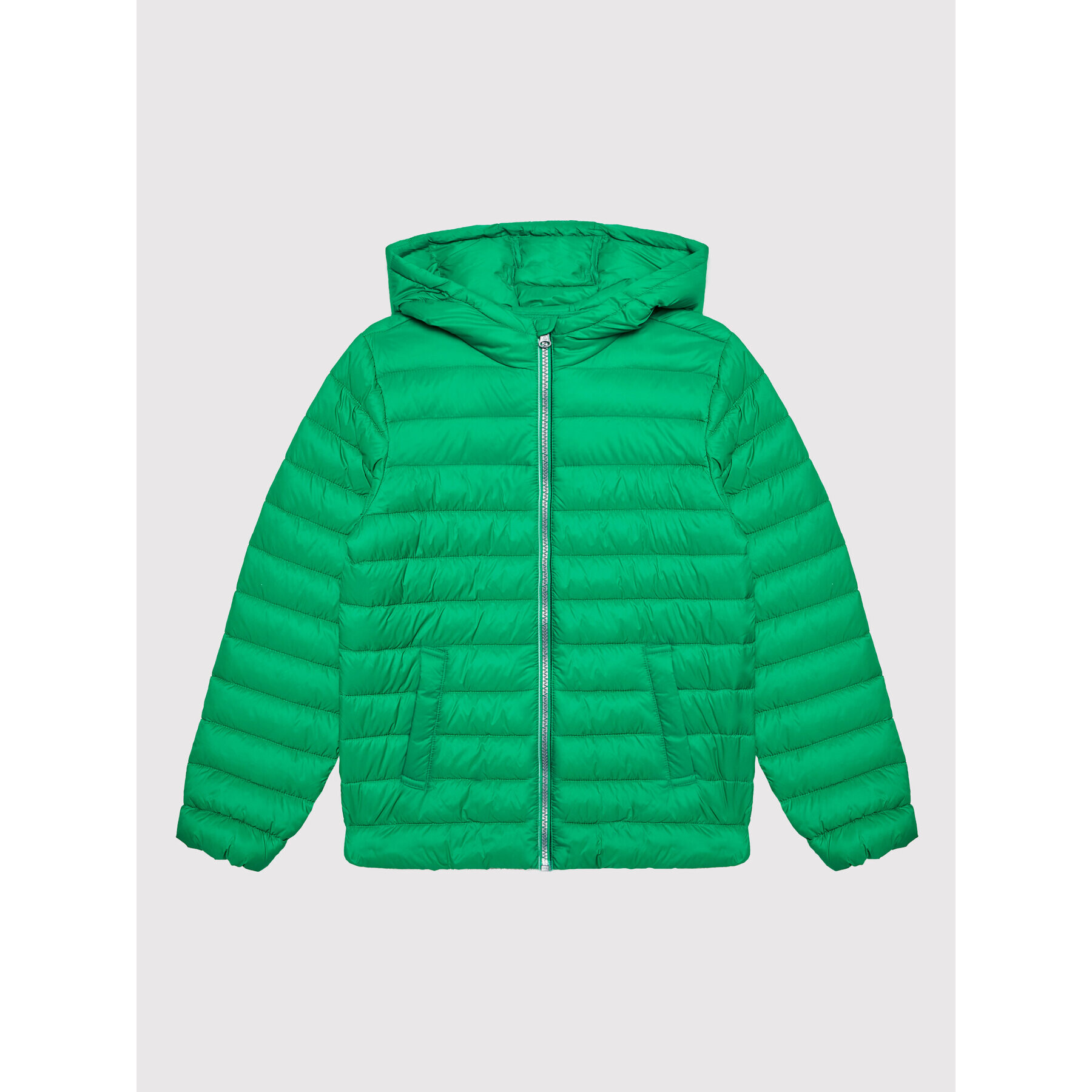 United Colors Of Benetton Geacă din puf 2BA253HJ0 Verde Regular Fit - Pled.ro