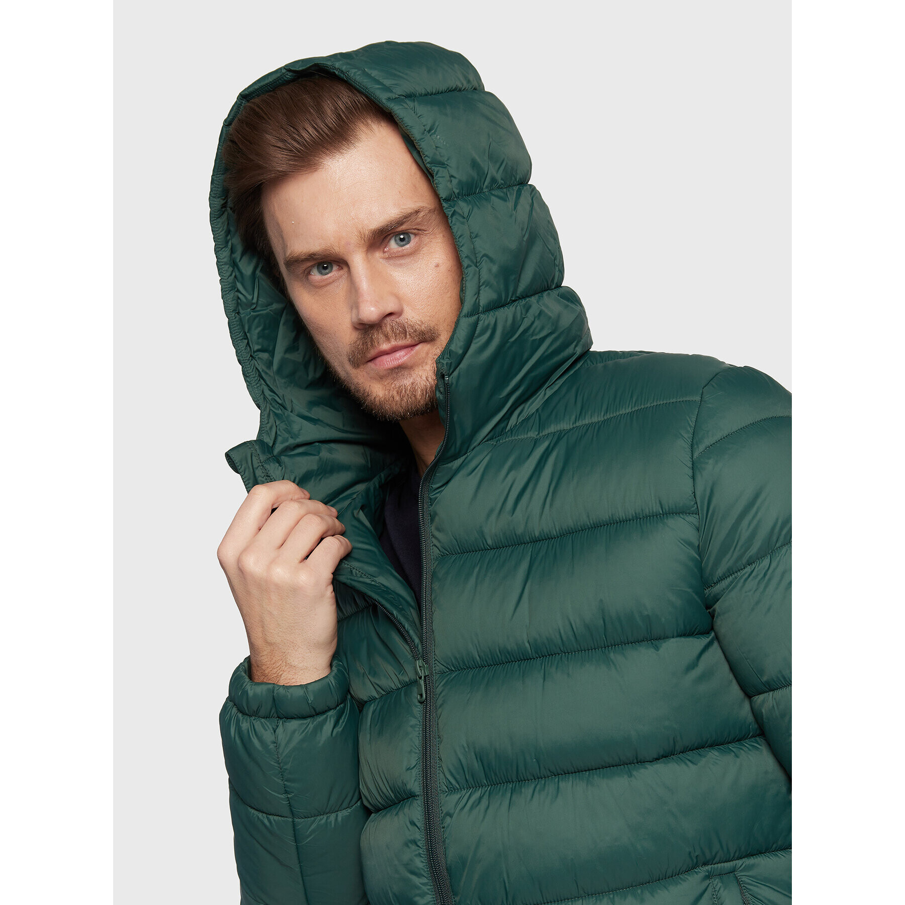 United Colors Of Benetton Geacă din puf 2NIWUN01M Verde Regular Fit - Pled.ro