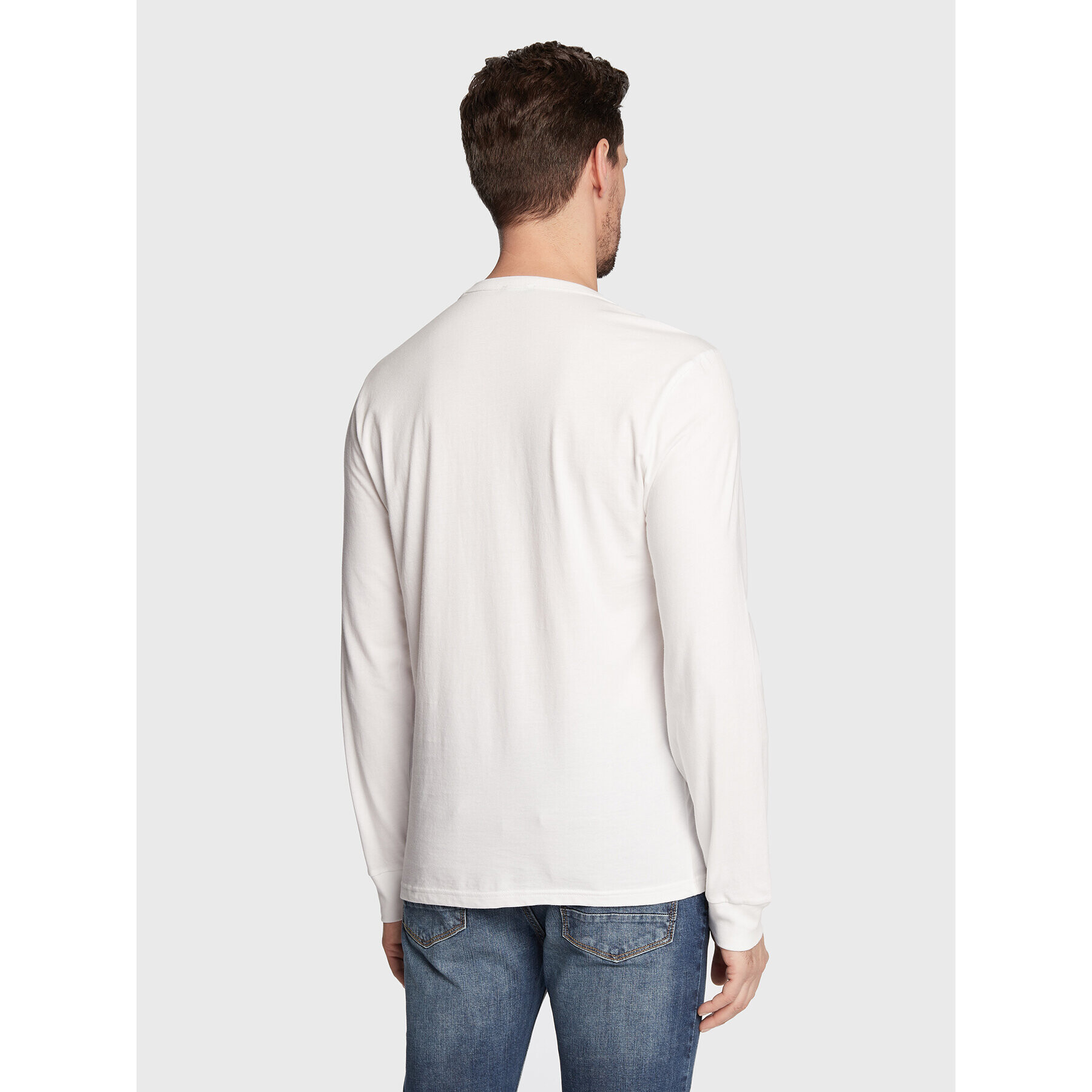 United Colors Of Benetton Longsleeve 3I1XU1034 Alb Regular Fit - Pled.ro