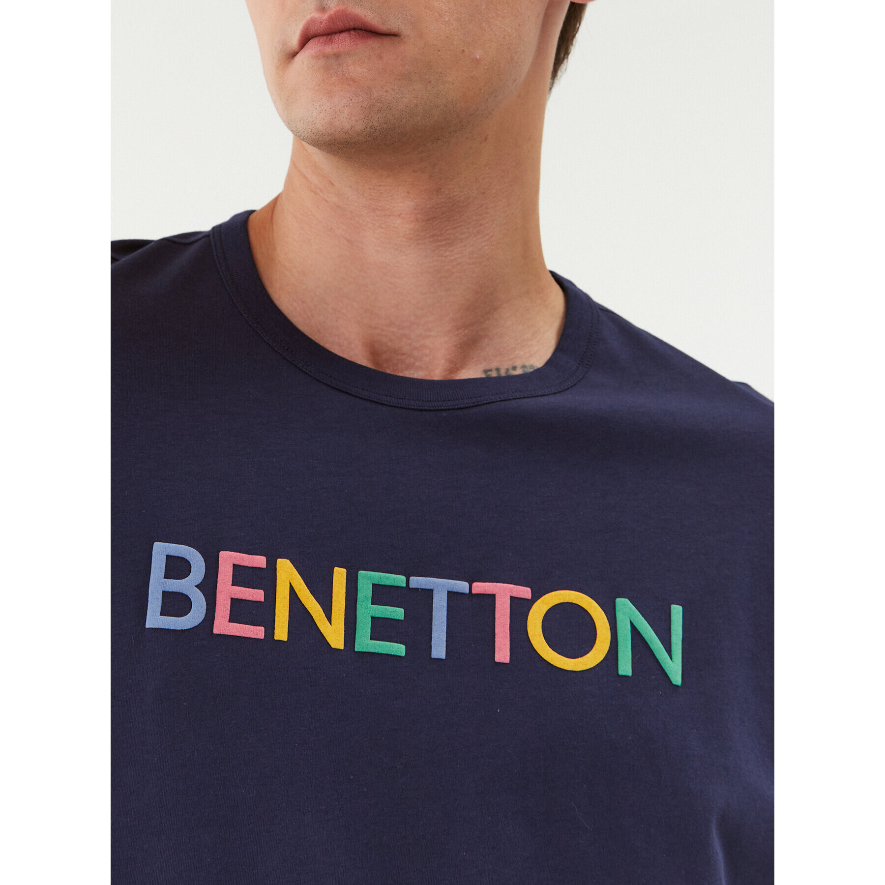 United Colors Of Benetton Longsleeve 3I1XU1034 Bleumarin Regular Fit - Pled.ro