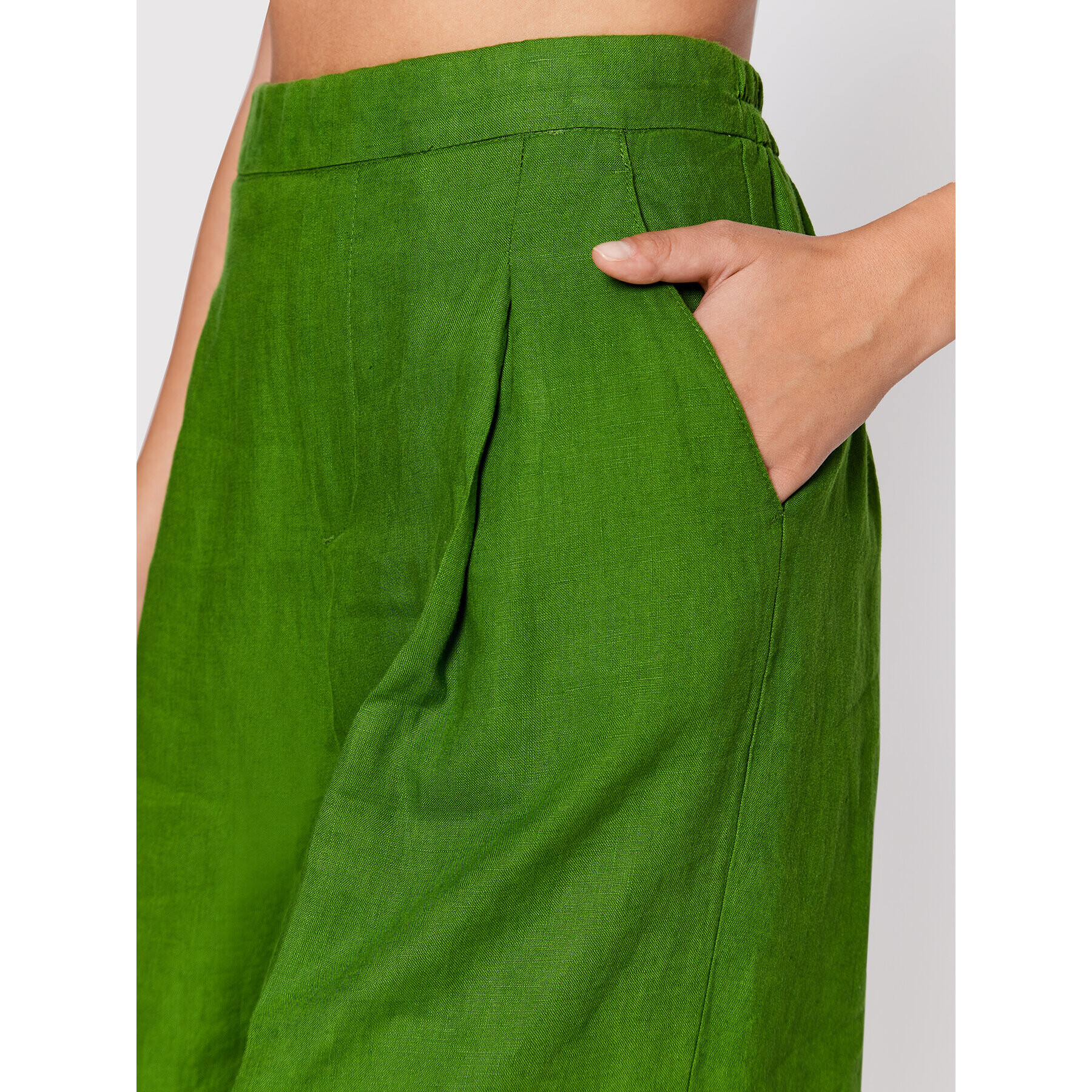 United Colors Of Benetton Pantalon scurți din material 4AGHD900D Verde Relaxed Fit - Pled.ro