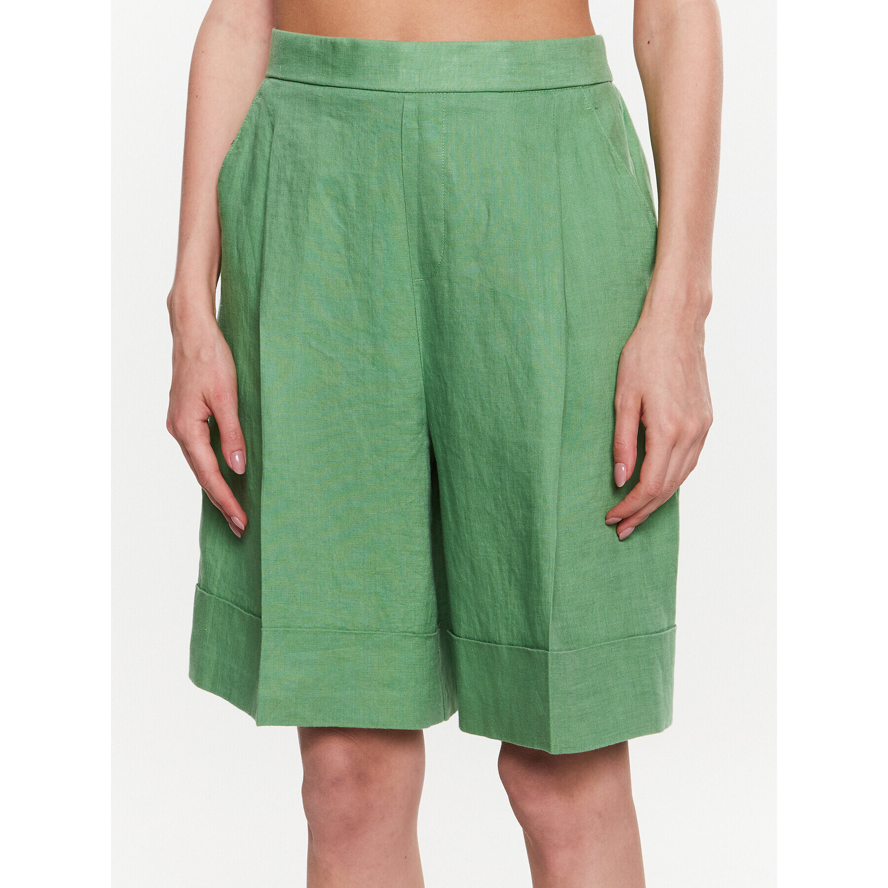 United Colors Of Benetton Pantalon scurți din material 4AGHD900D Verde Regular Fit - Pled.ro