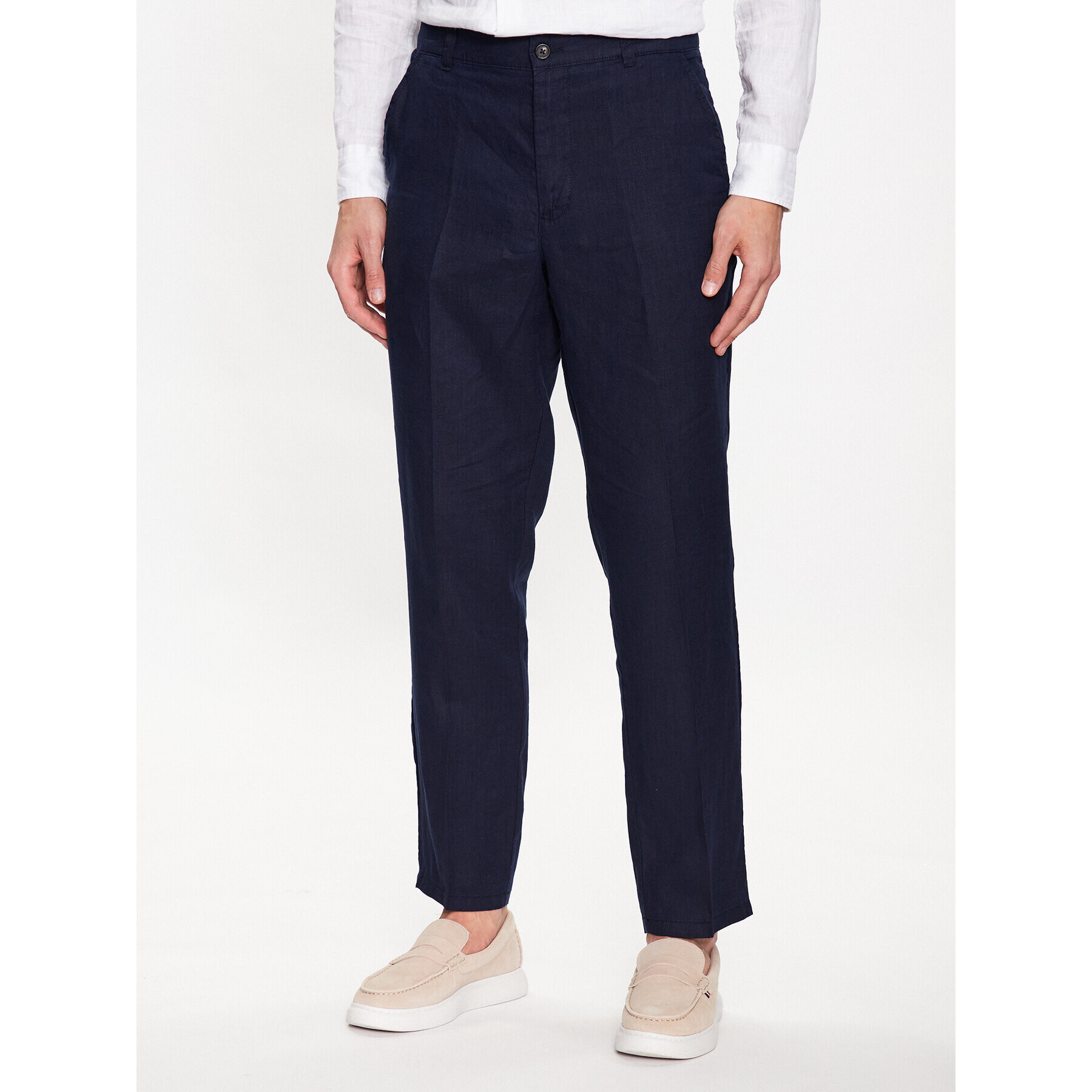 United Colors Of Benetton Pantaloni chino 4AGH55HW8 Bleumarin Regular Fit - Pled.ro