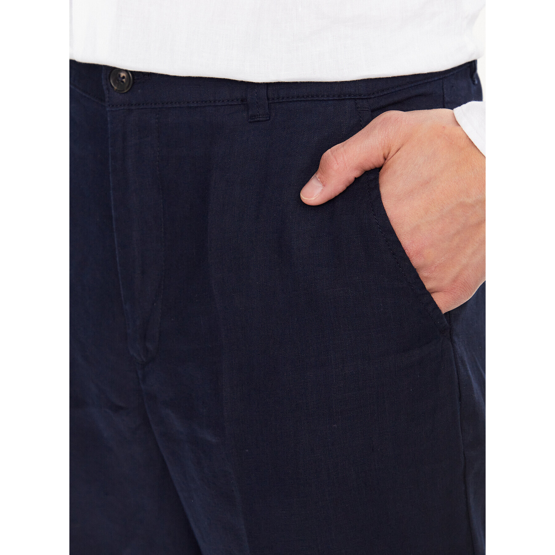 United Colors Of Benetton Pantaloni chino 4AGH55HW8 Bleumarin Regular Fit - Pled.ro