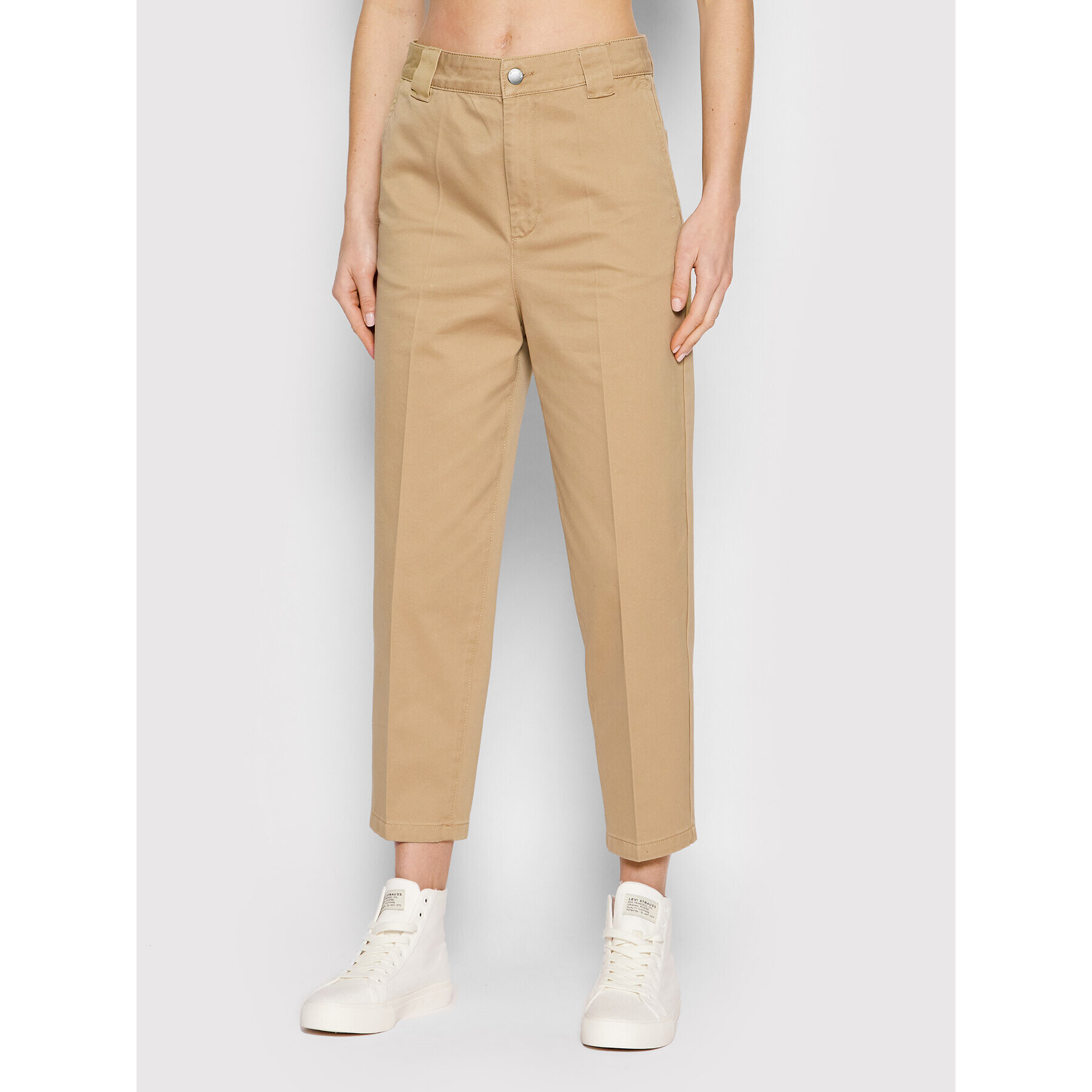 United Colors Of Benetton Pantaloni chino 4T33DF005 Maro Cropped Fit - Pled.ro