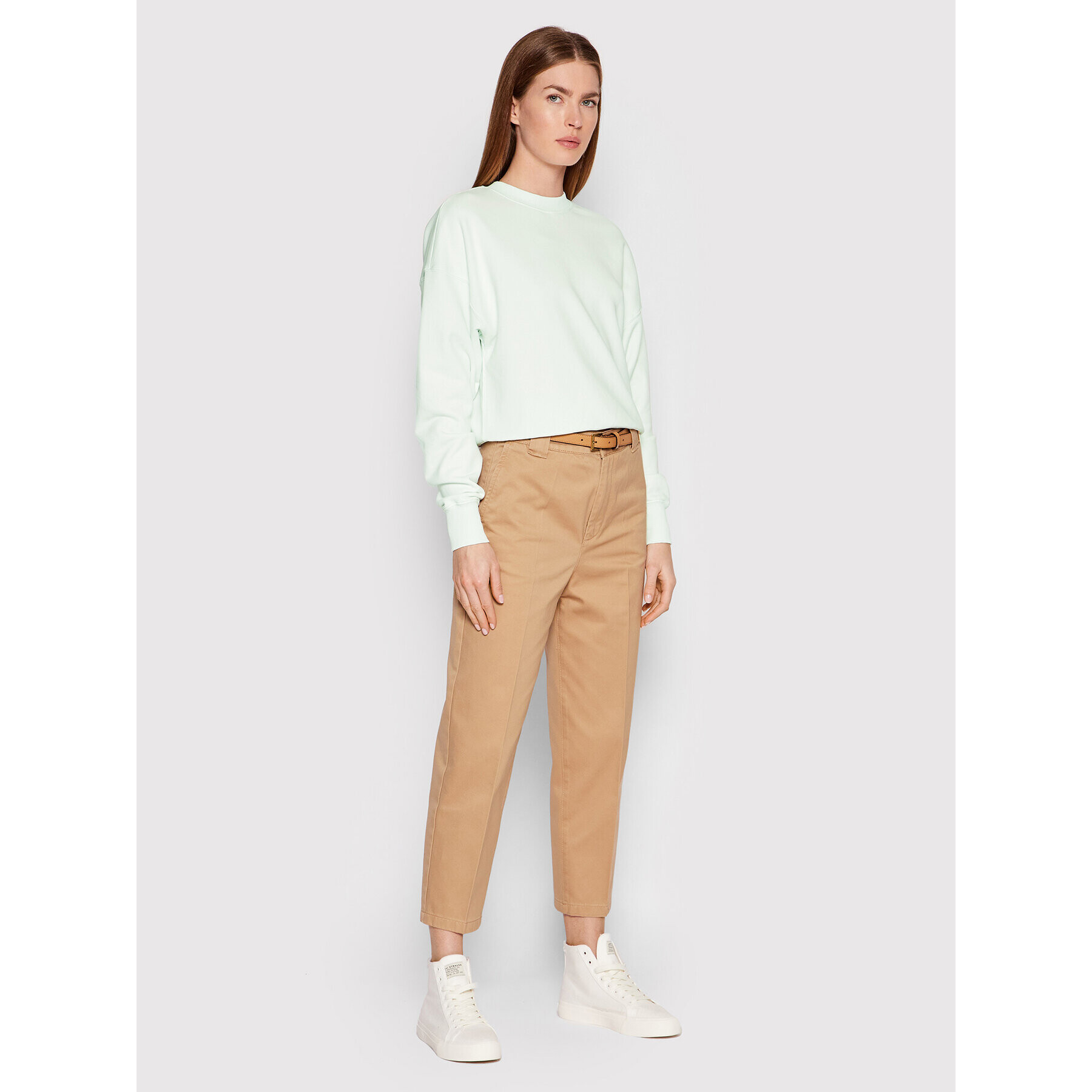 United Colors Of Benetton Pantaloni chino 4T33DF005 Maro Cropped Fit - Pled.ro