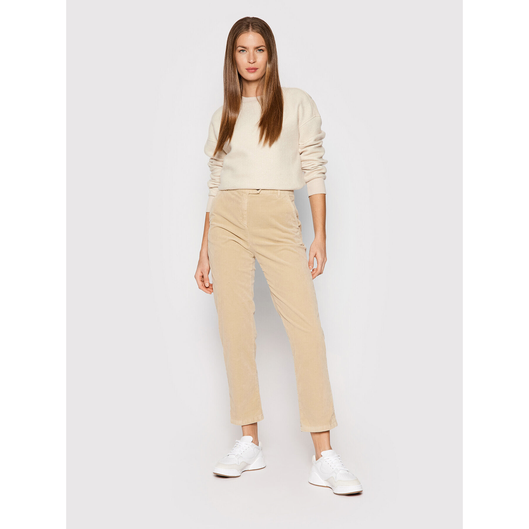 United Colors Of Benetton Pantaloni chino 4TOM55AM3 Bej Regular Fit - Pled.ro