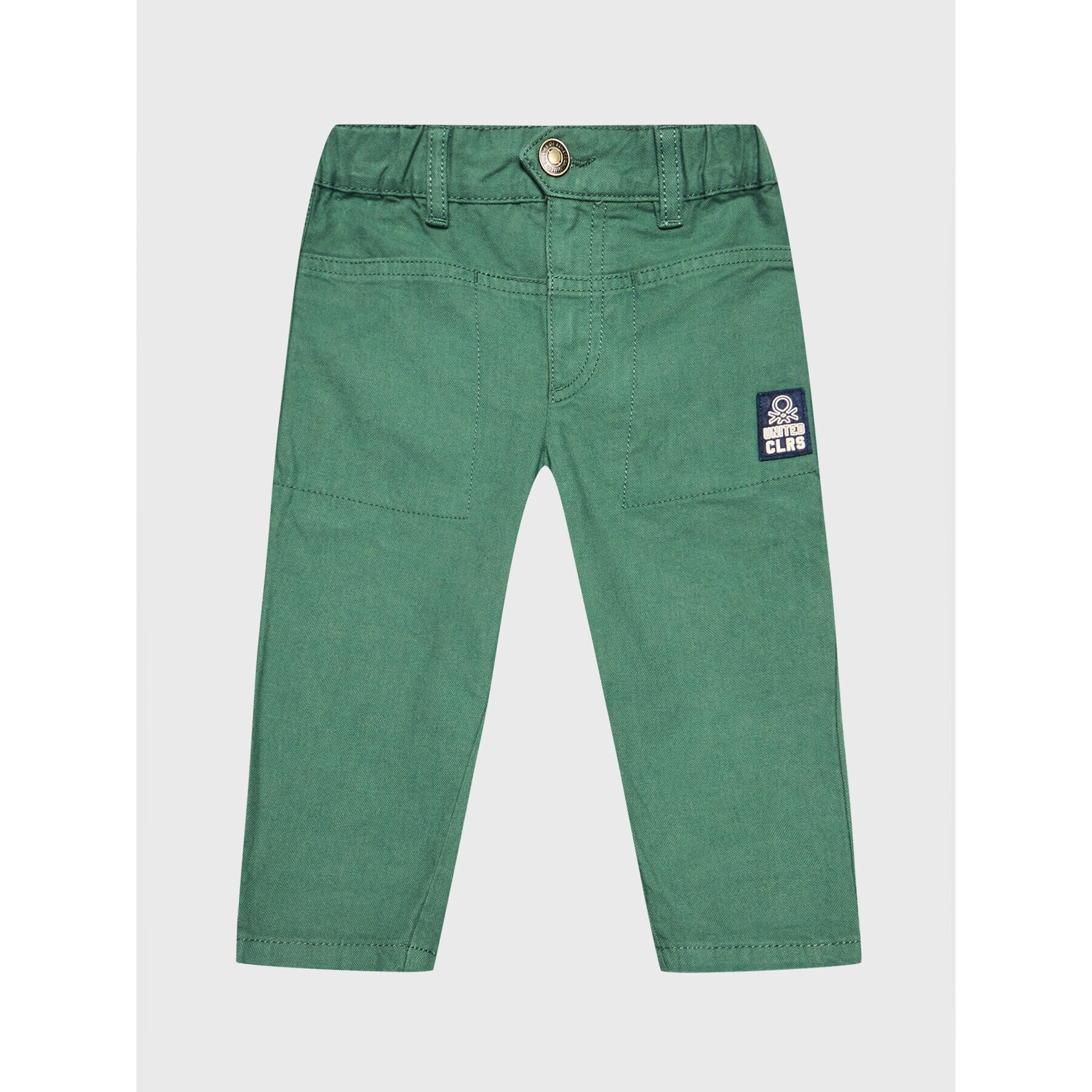 United Colors Of Benetton Pantaloni din material 42GUGF00R Verde Regular Fit - Pled.ro