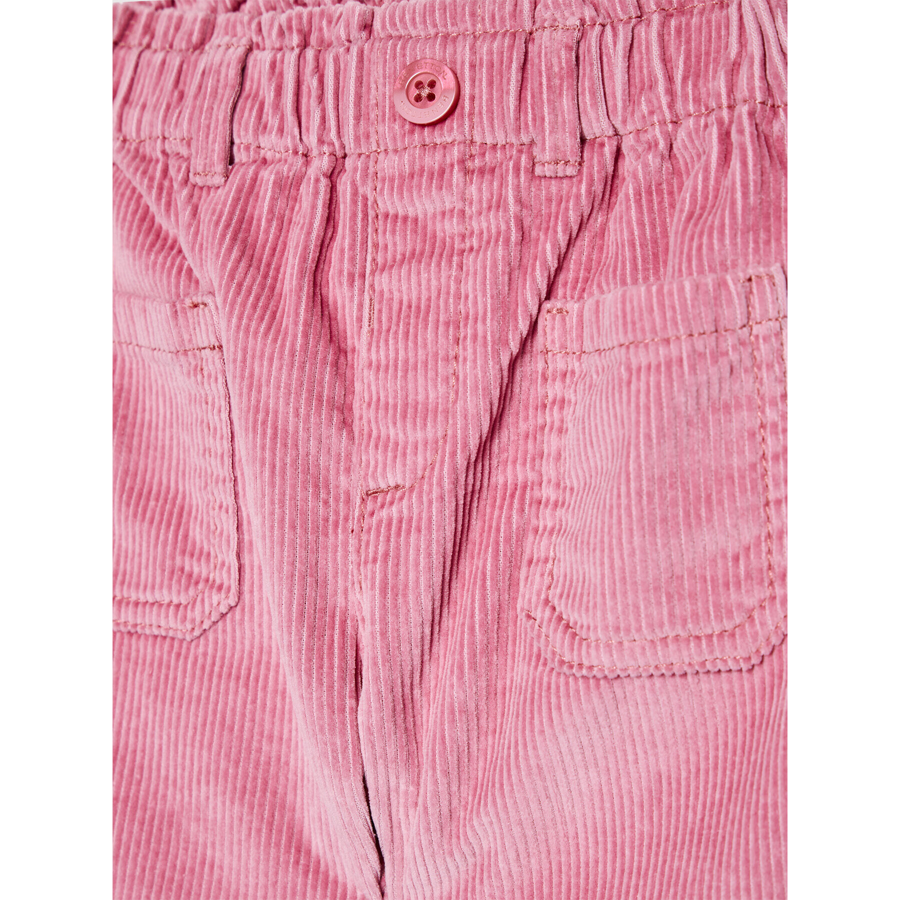 United Colors Of Benetton Pantaloni din material 4AQ555G50 Roz Regular Fit - Pled.ro