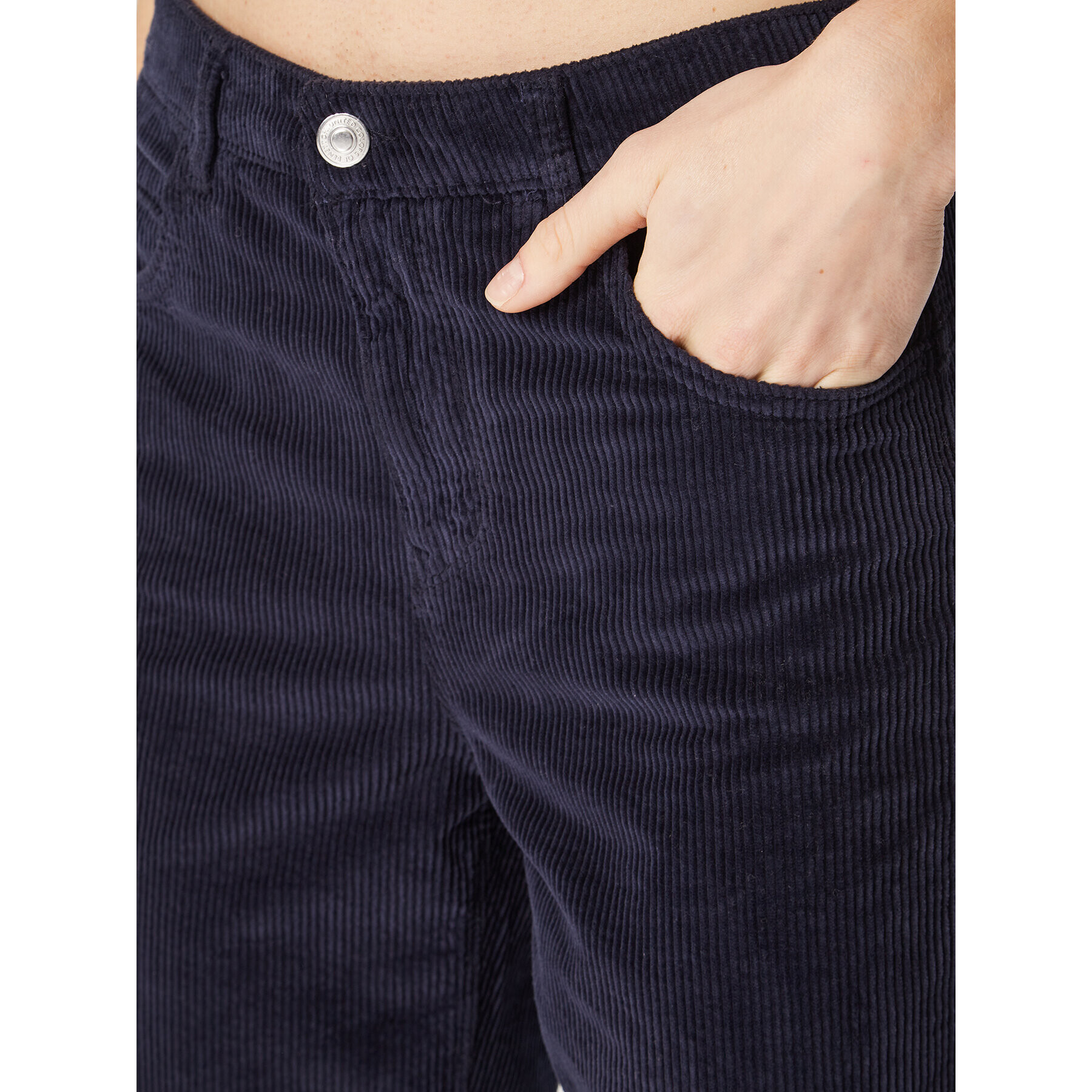 United Colors Of Benetton Pantaloni din material 4HA2DE00S Bleumarin Regular Fit - Pled.ro