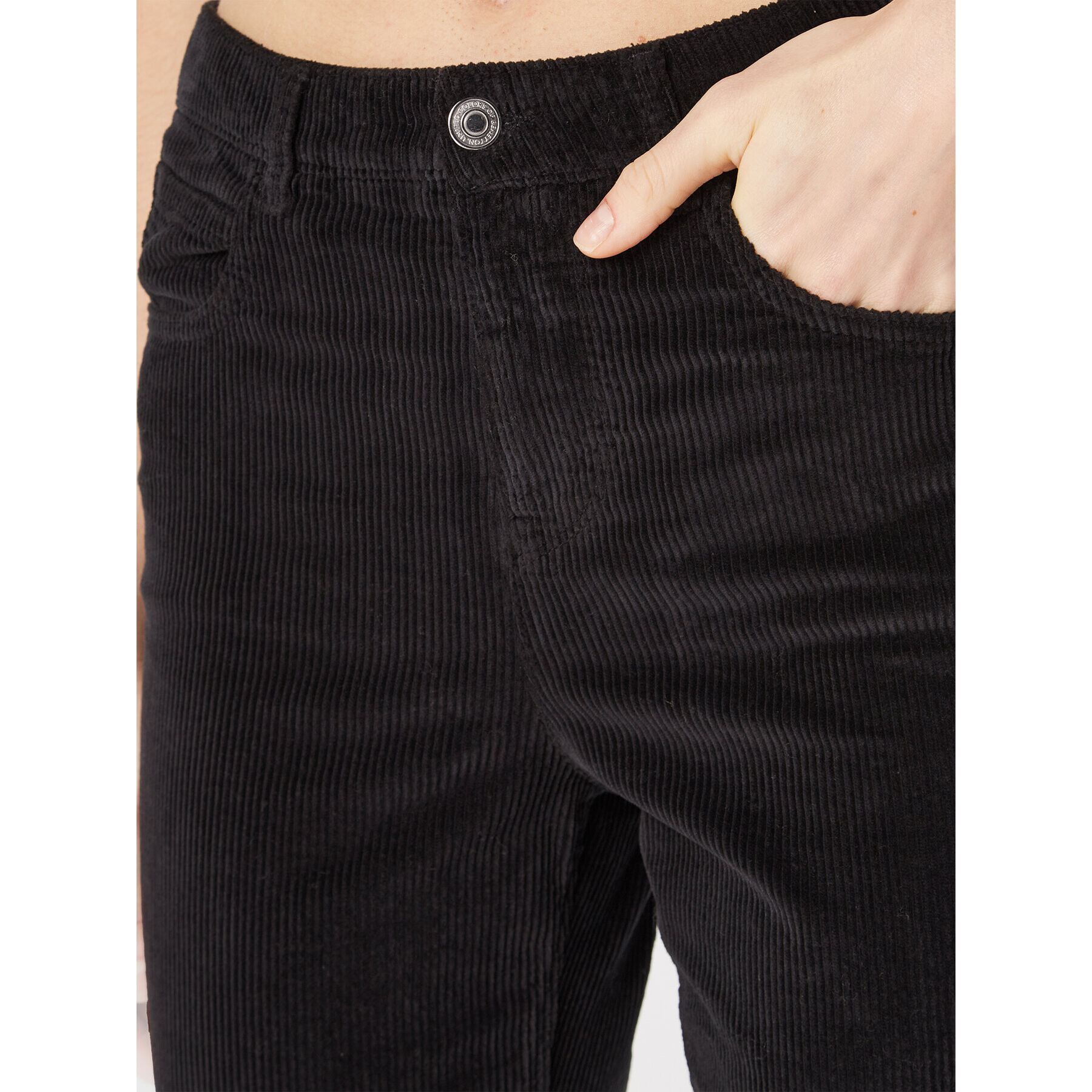 United Colors Of Benetton Pantaloni din material 4HA2DE00S Negru Regular Fit - Pled.ro