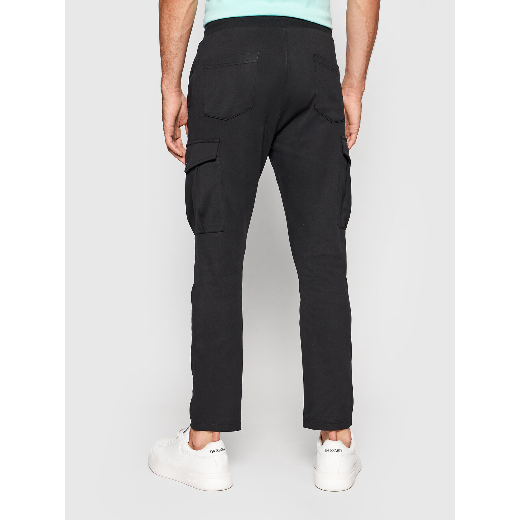 United Colors Of Benetton Pantaloni din material 4L6V55J98 Negru Regular Fit - Pled.ro