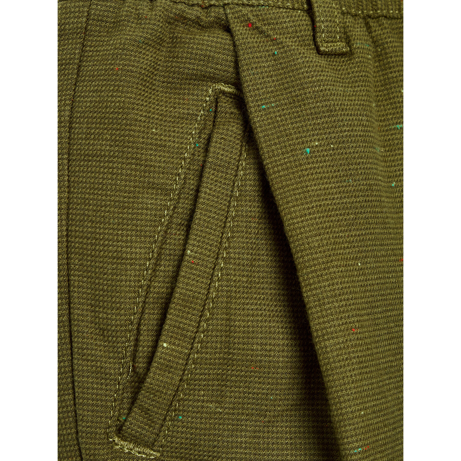 United Colors Of Benetton Pantaloni din material 4NYSCF00P Verde Loose Fit - Pled.ro