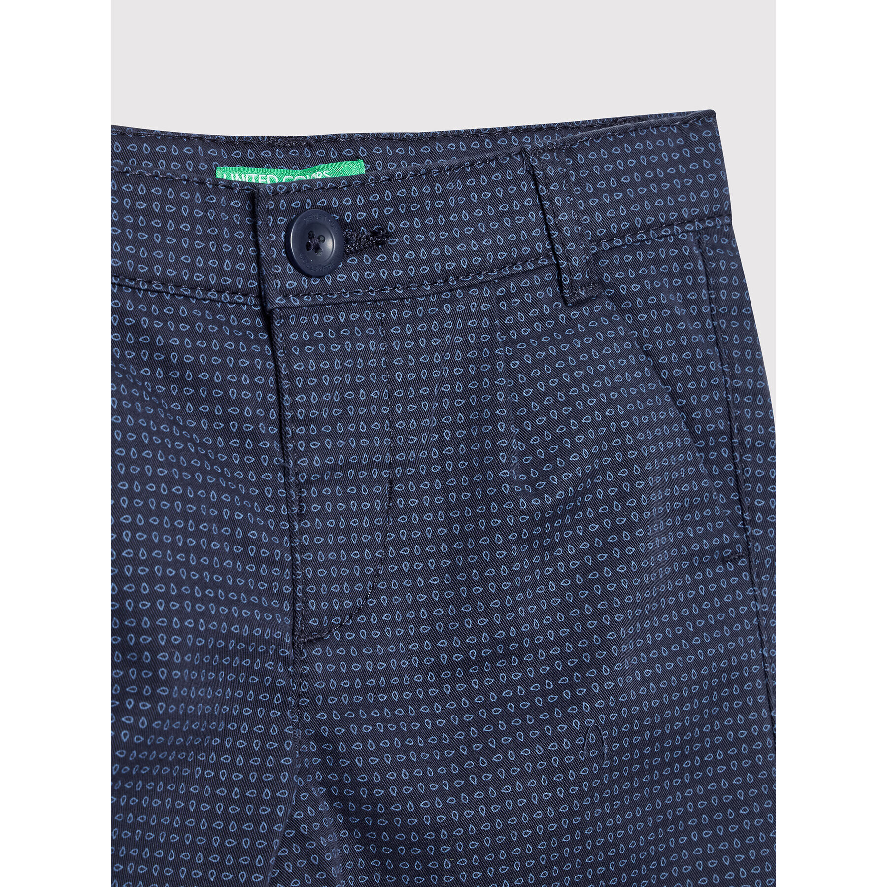 United Colors Of Benetton Pantaloni din material 4PA2GF006 Bleumarin Regular Fit - Pled.ro