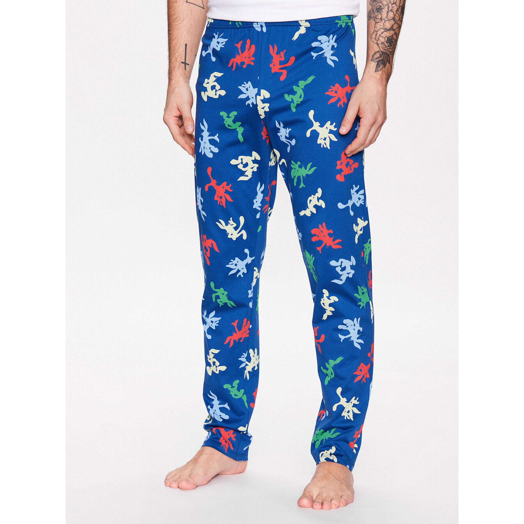 United Colors Of Benetton Pantaloni pijama 3NI64F00E Albastru Regular Fit - Pled.ro