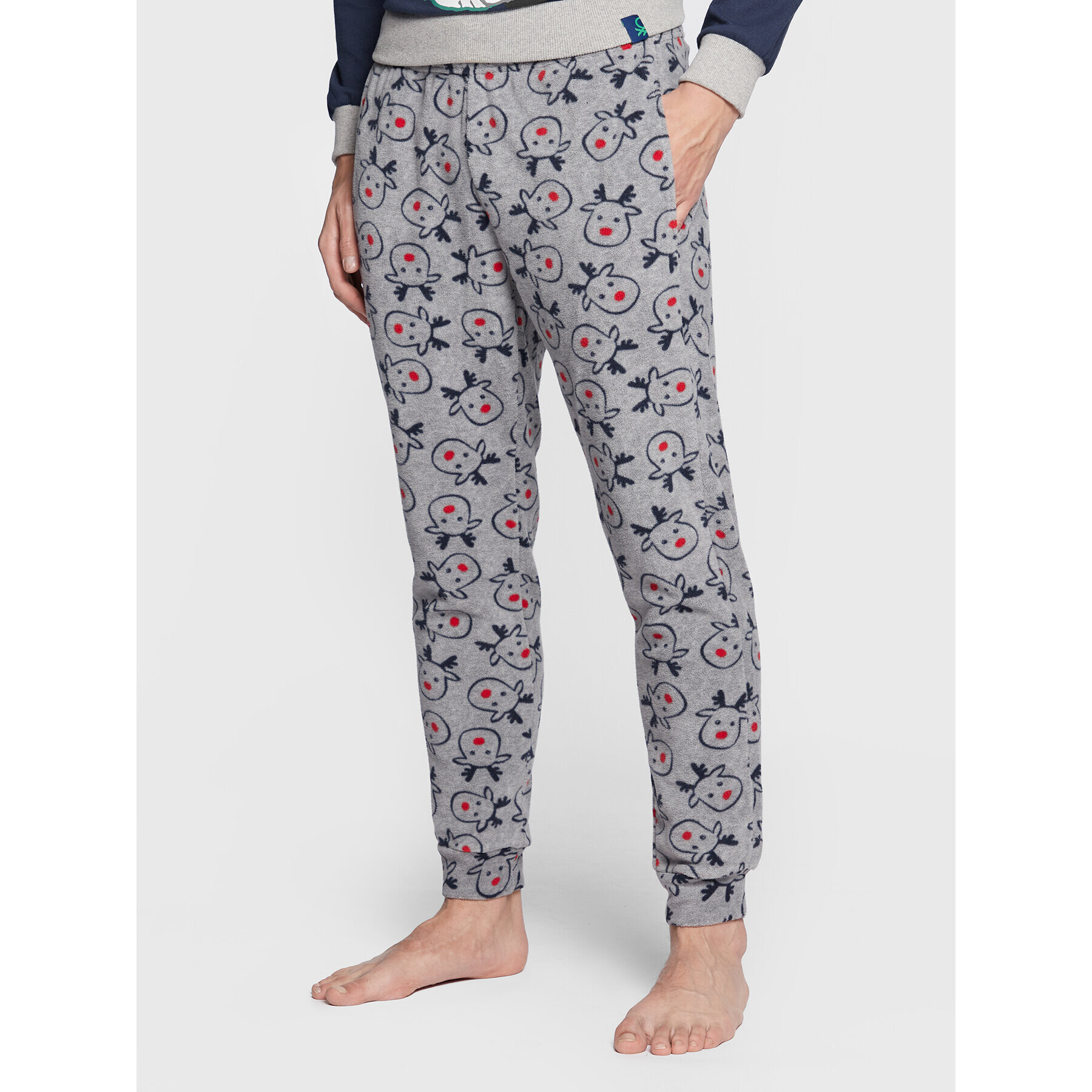 United Colors Of Benetton Pantaloni pijama 3X304F00A Gri Regular Fit - Pled.ro