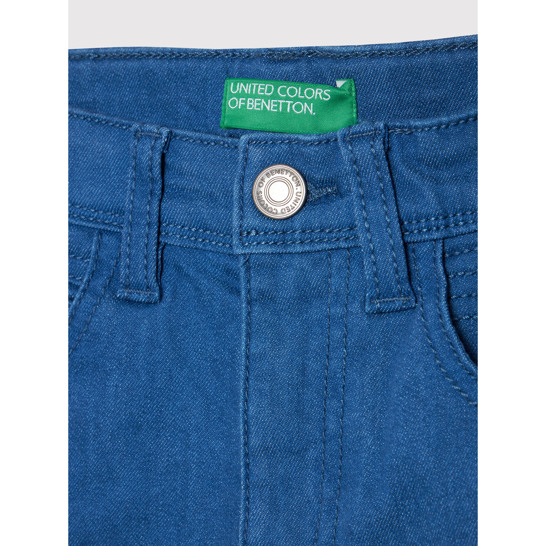 United Colors Of Benetton Pantaloni scurți de blugi 4KV9C9003 Albastru Slim Fit - Pled.ro