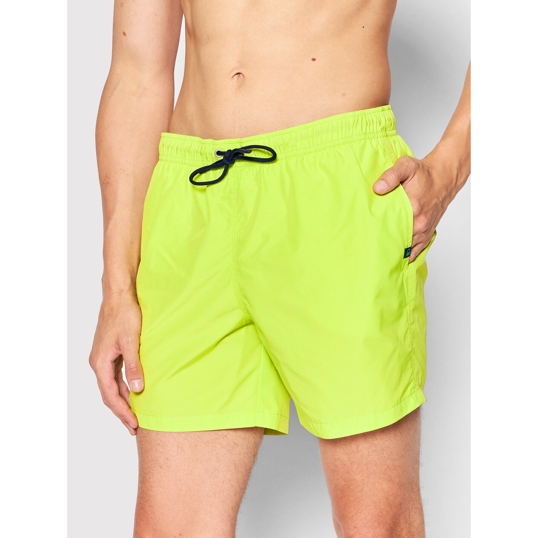 United Colors Of Benetton Pantaloni scurți pentru înot 55FK6X002 Verde Regular Fit - Pled.ro