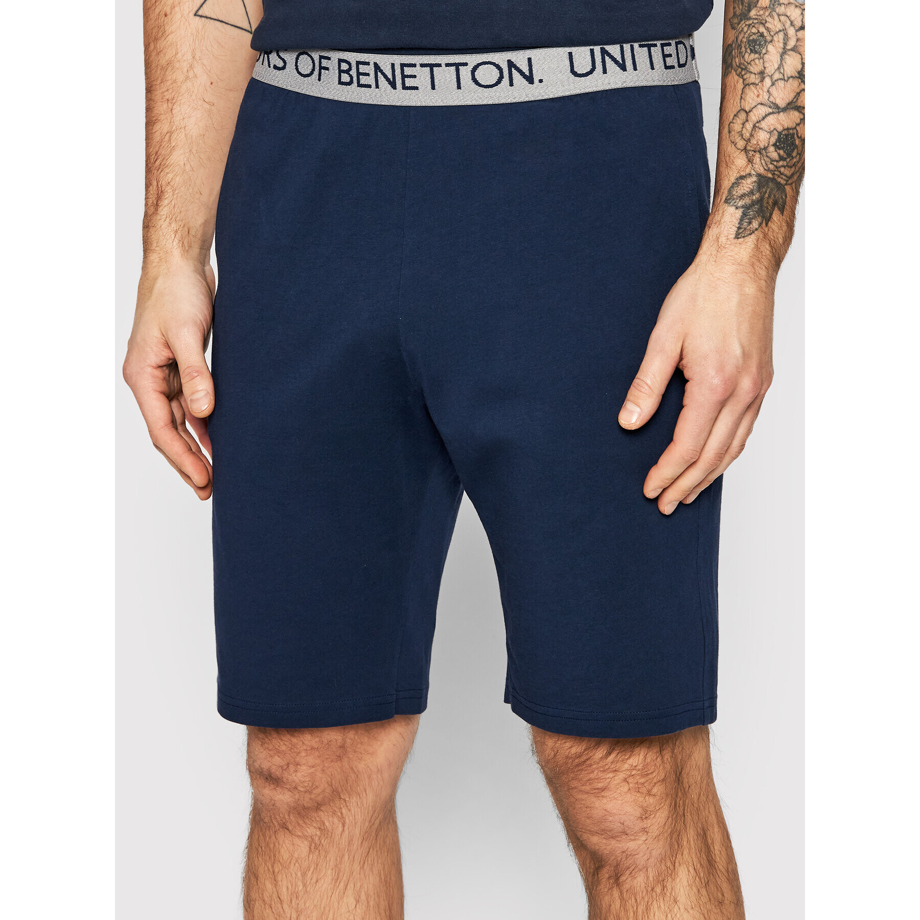 United Colors Of Benetton Pantaloni scurți pijama 3I1X49135 Bleumarin Regular Fit - Pled.ro