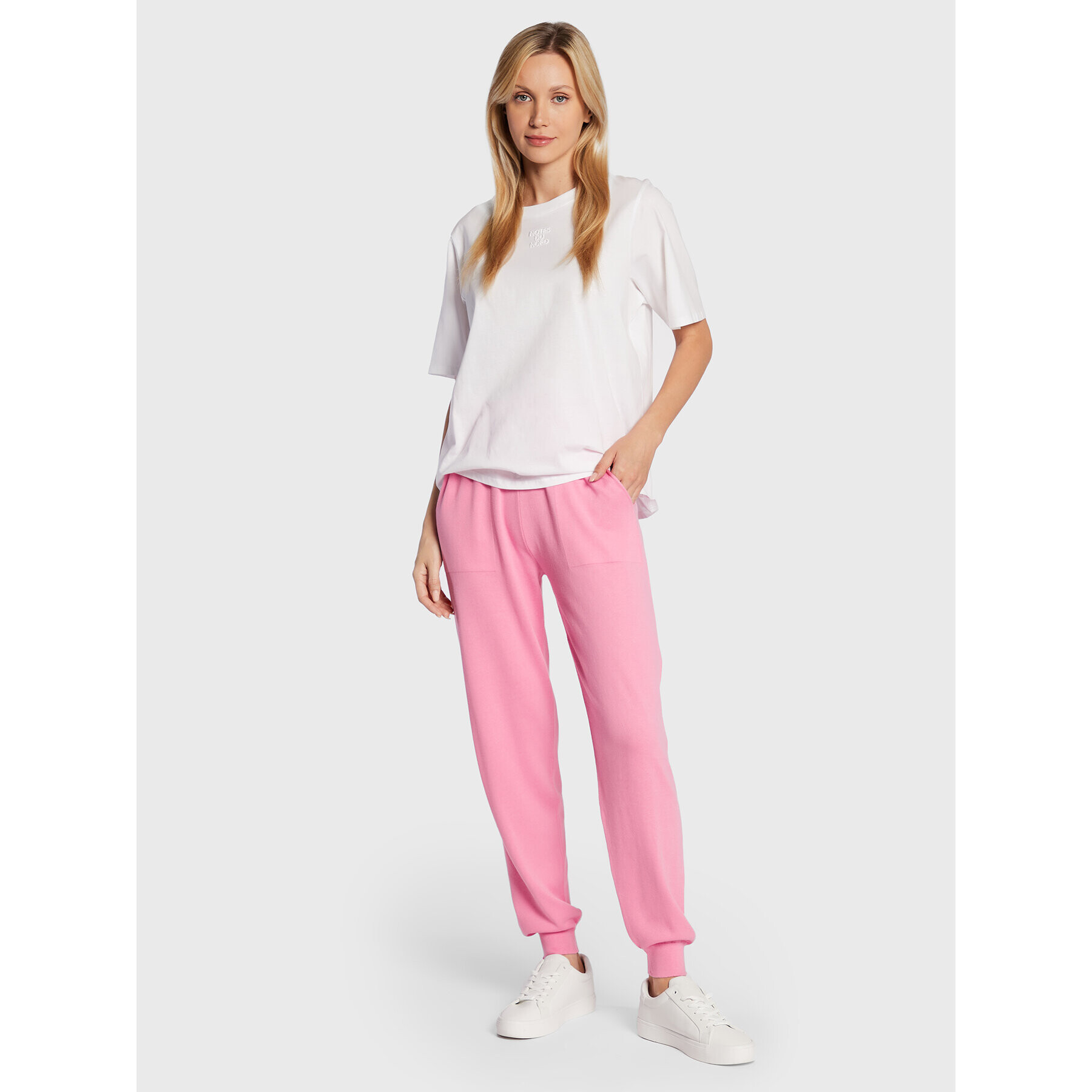 United Colors Of Benetton Pantaloni trening 113CDF004 Roz Relaxed Fit - Pled.ro