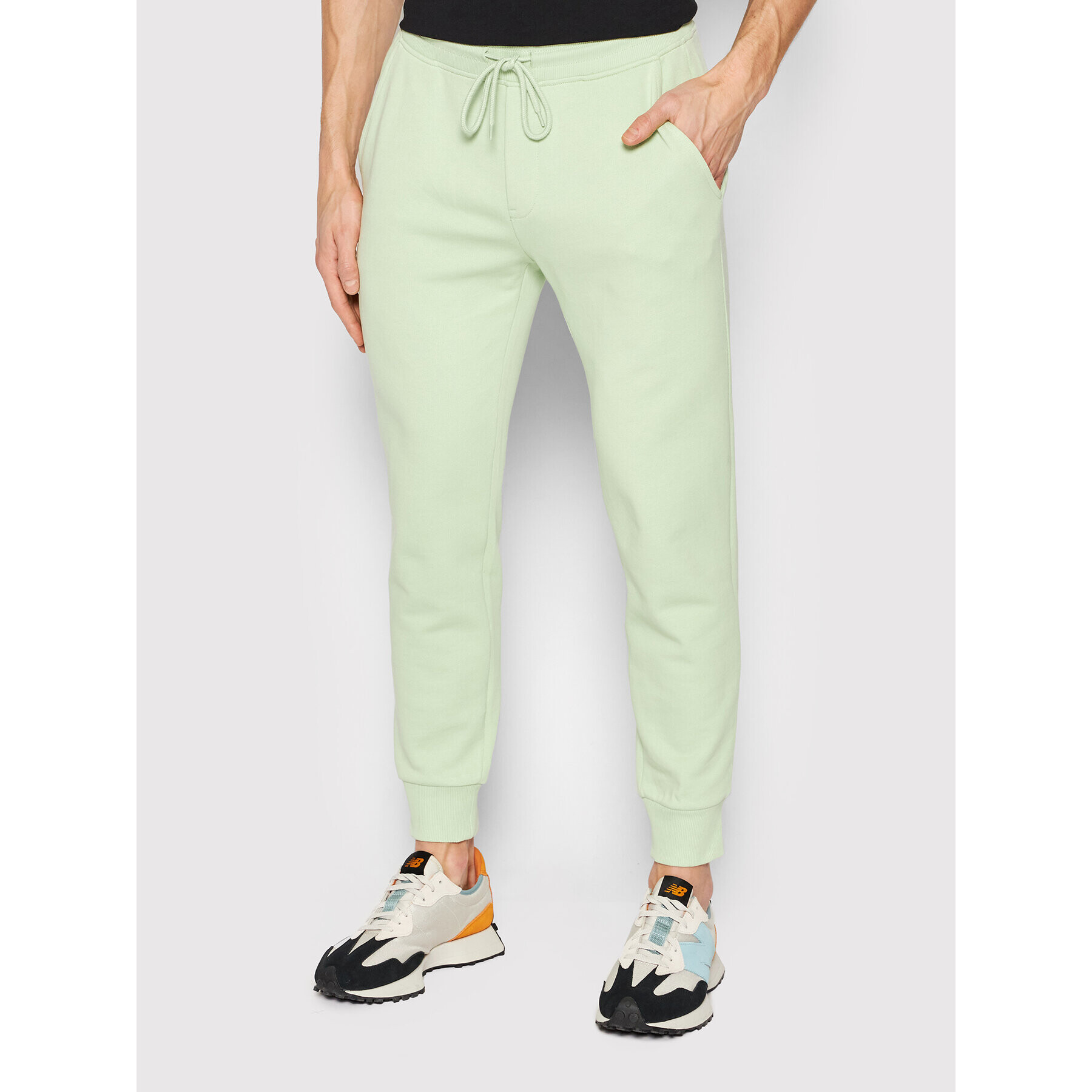 United Colors Of Benetton Pantaloni trening 3J68UF002 Verde Regular Fit - Pled.ro