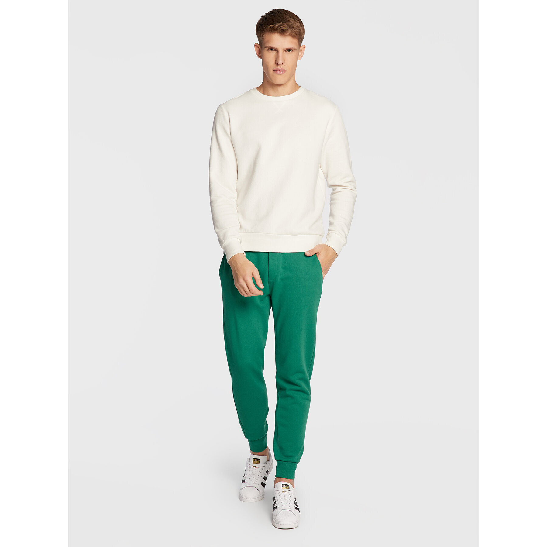 United Colors Of Benetton Pantaloni trening 3J68UF002 Verde Regular Fit - Pled.ro