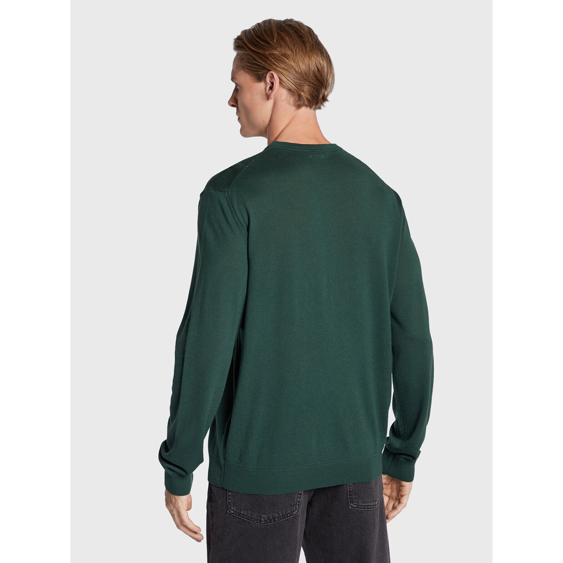 United Colors Of Benetton Pulover 1071U1O76 Verde Regular Fit - Pled.ro