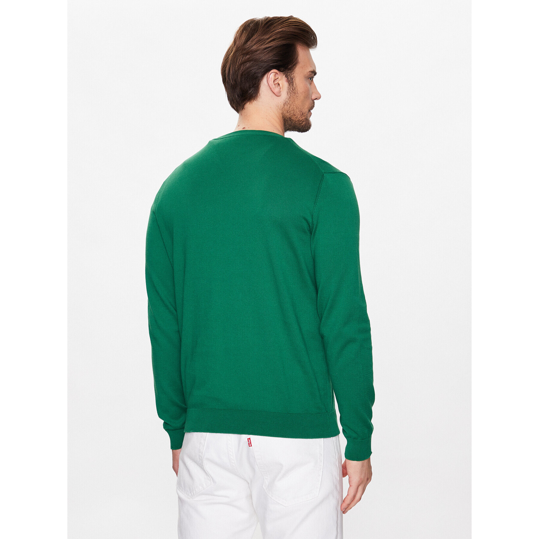 United Colors Of Benetton Pulover 1098U1I76 Verde Regular Fit - Pled.ro