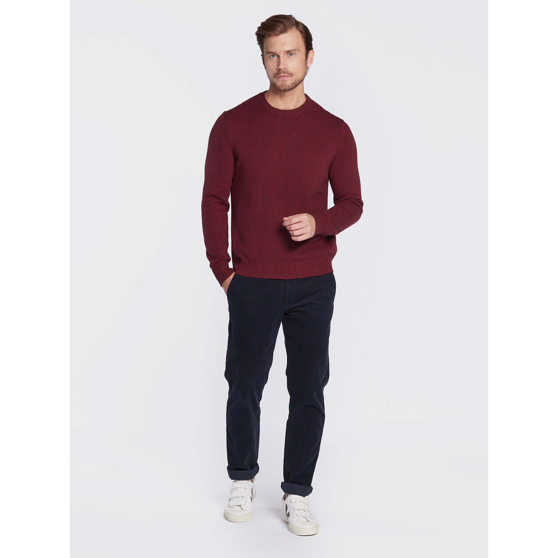 United Colors Of Benetton Pulover 1235U1N67 Roșu Regular Fit - Pled.ro