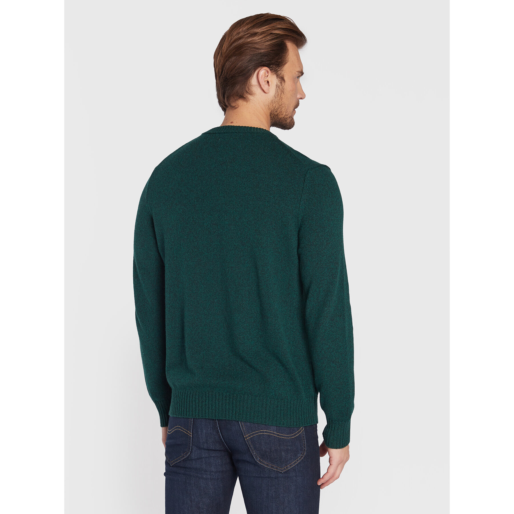 United Colors Of Benetton Pulover 1235U1N67 Verde Regular Fit - Pled.ro