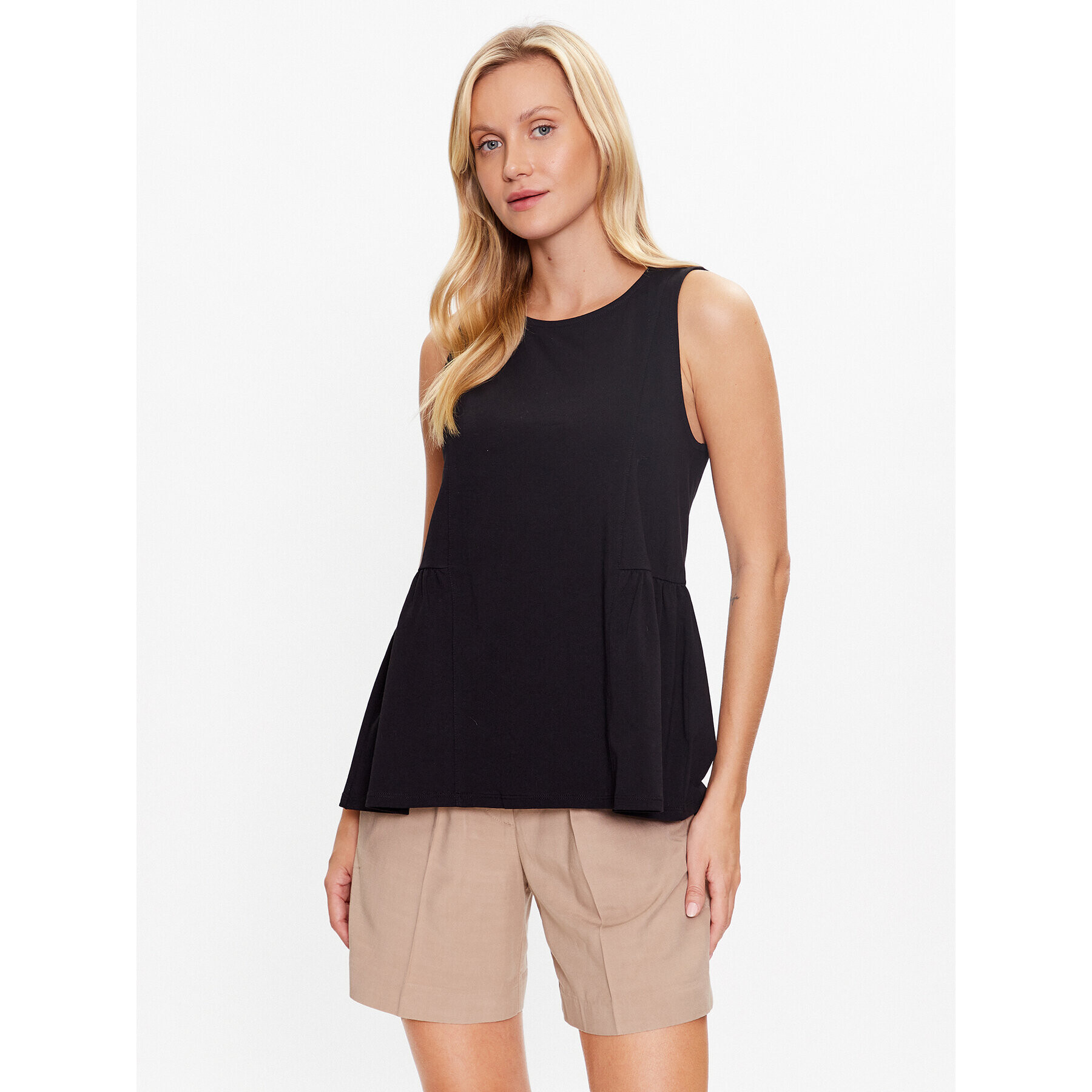 United Colors Of Benetton Pulover 3BL0D1044 Negru Regular Fit - Pled.ro