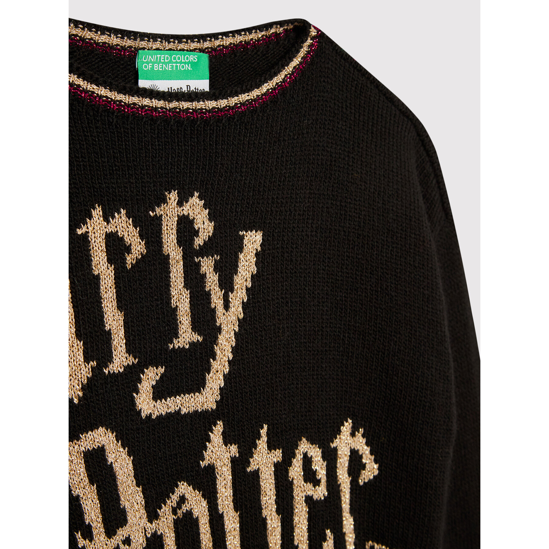 United Colors Of Benetton Pulover HARRY POTTER 1176Q100G Negru Regular Fit - Pled.ro