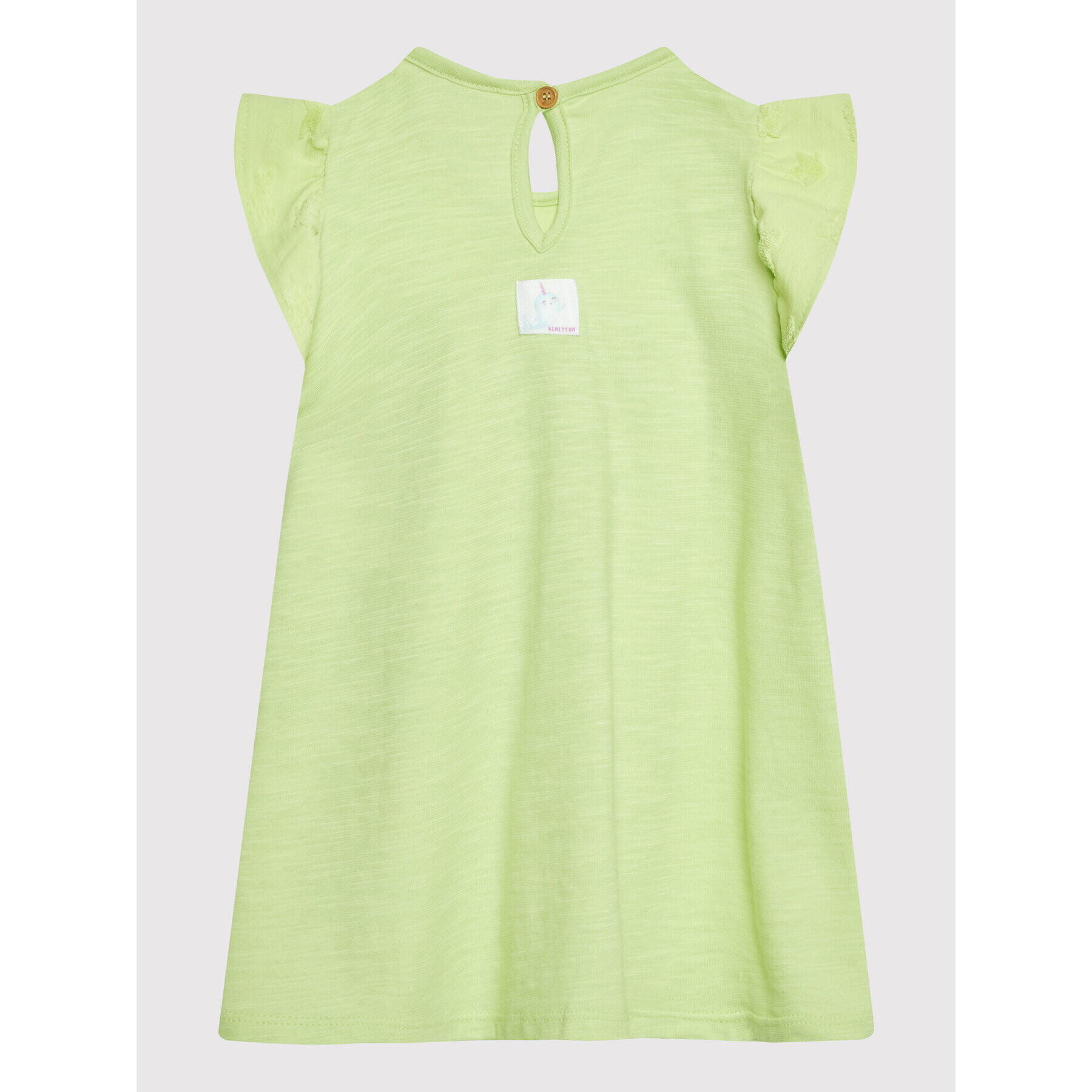 United Colors Of Benetton Rochie de zi 31KAAV001 Verde Regular Fit - Pled.ro