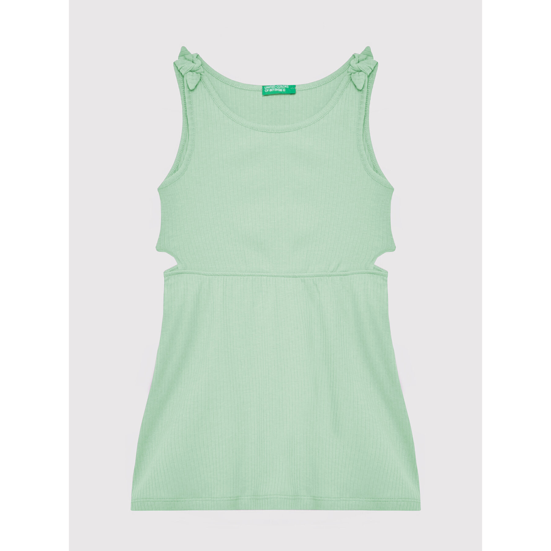 United Colors Of Benetton Rochie de vară 3HCGCV005 Verde Regular Fit - Pled.ro